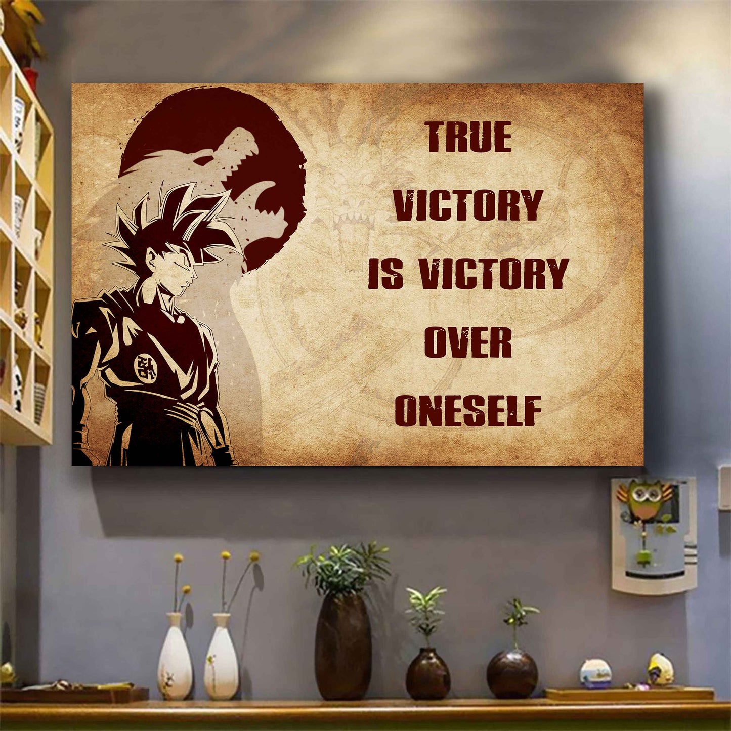Knight Templar Poster Canvas True Victory Is Victory Over Oneself Gift For Your Friend