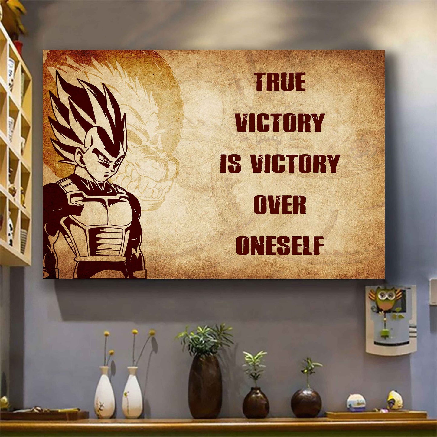 Knight Templar Poster Canvas True Victory Is Victory Over Oneself Gift For Your Friend