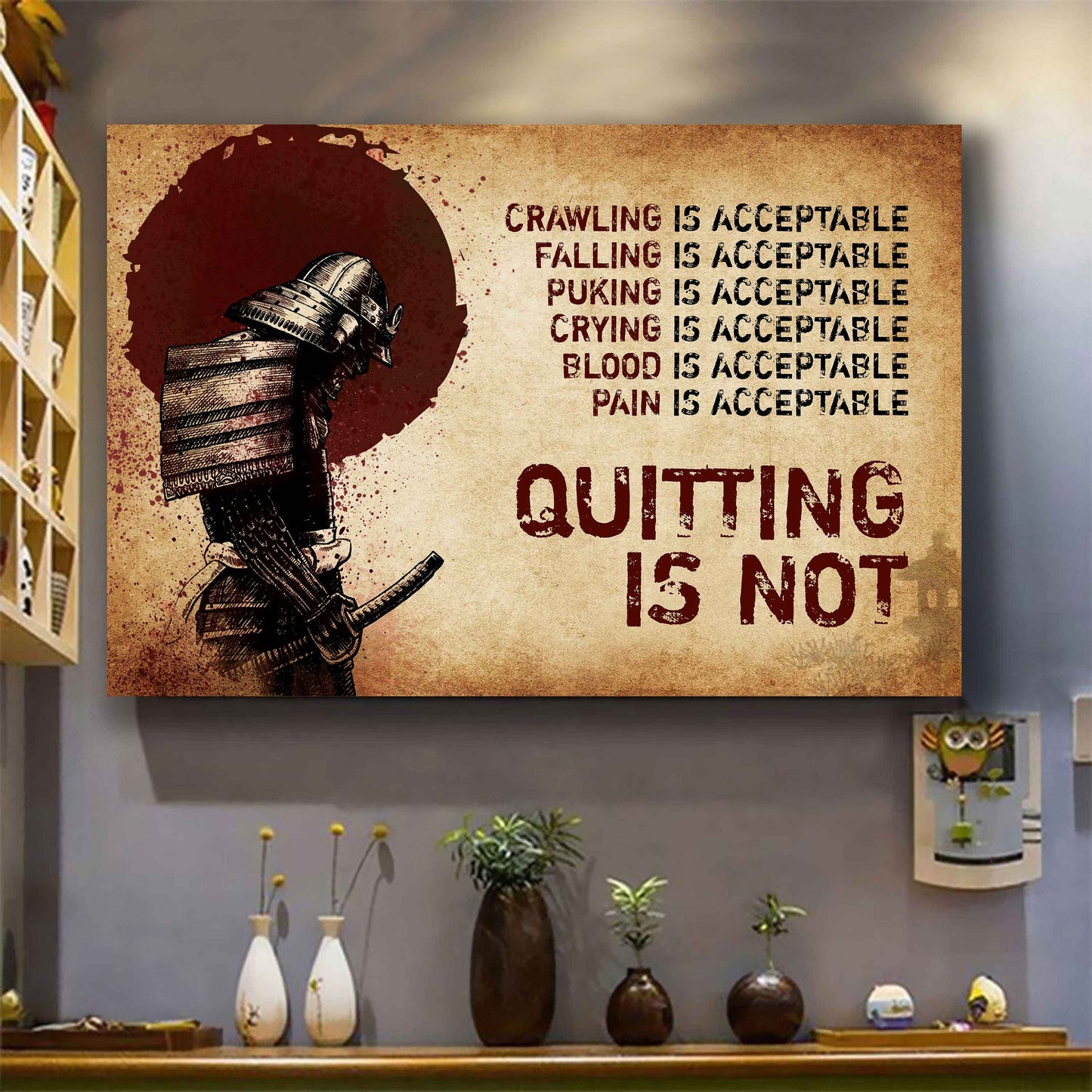 Knight Templar Poster Canvas Quiting Is Not Best Gifts Motivation Quotes