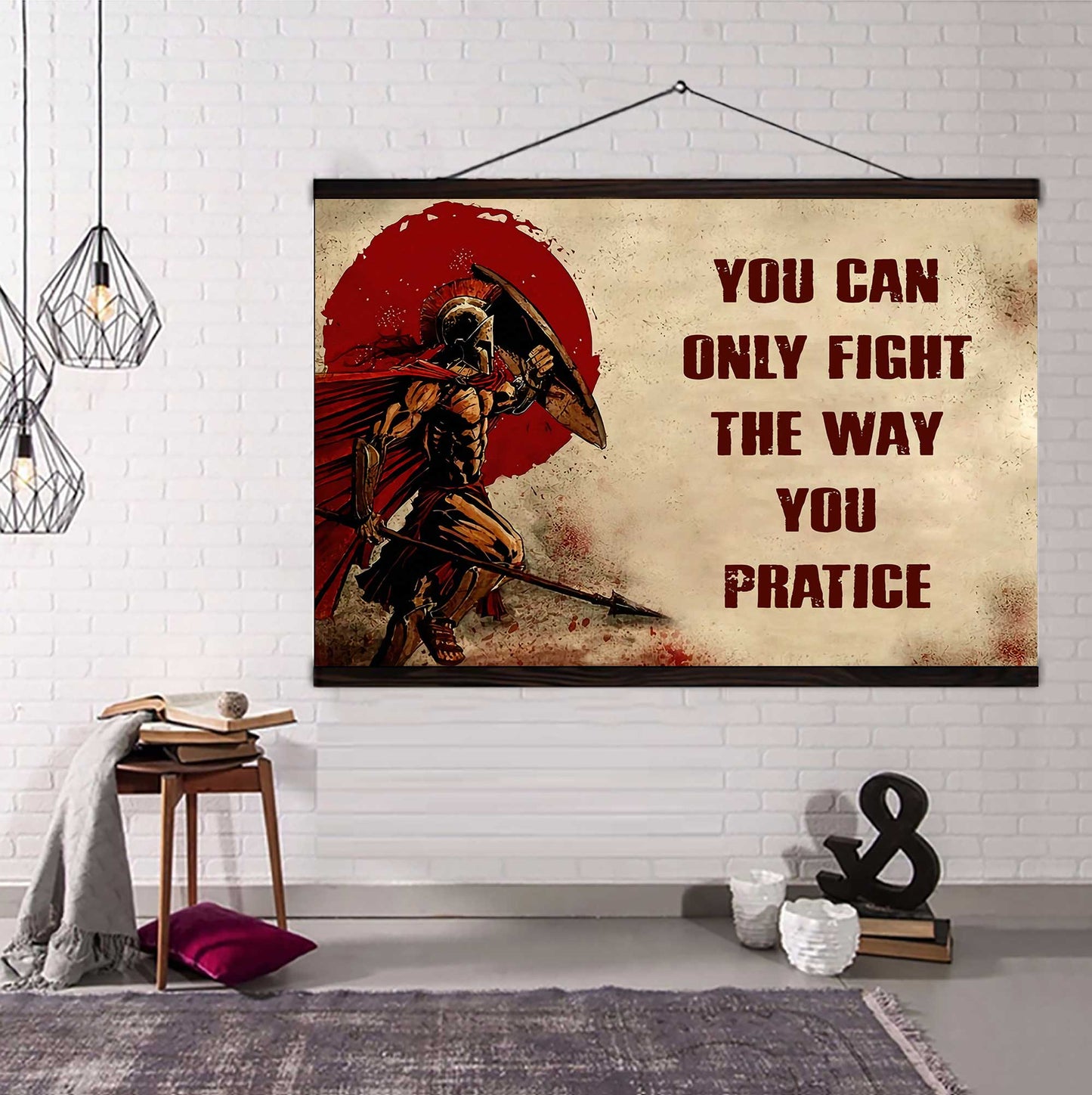 Knight Templar Poster Canvas You Can Only Fight The Way You Practice
