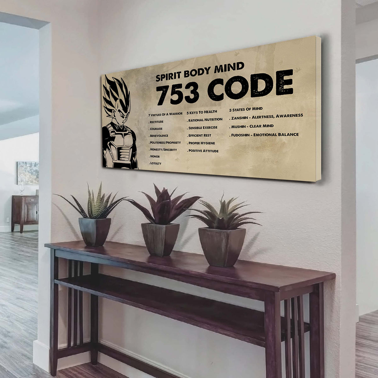 Knight Templar Poster Canvas 7 5 3 Code Motivation Quotes