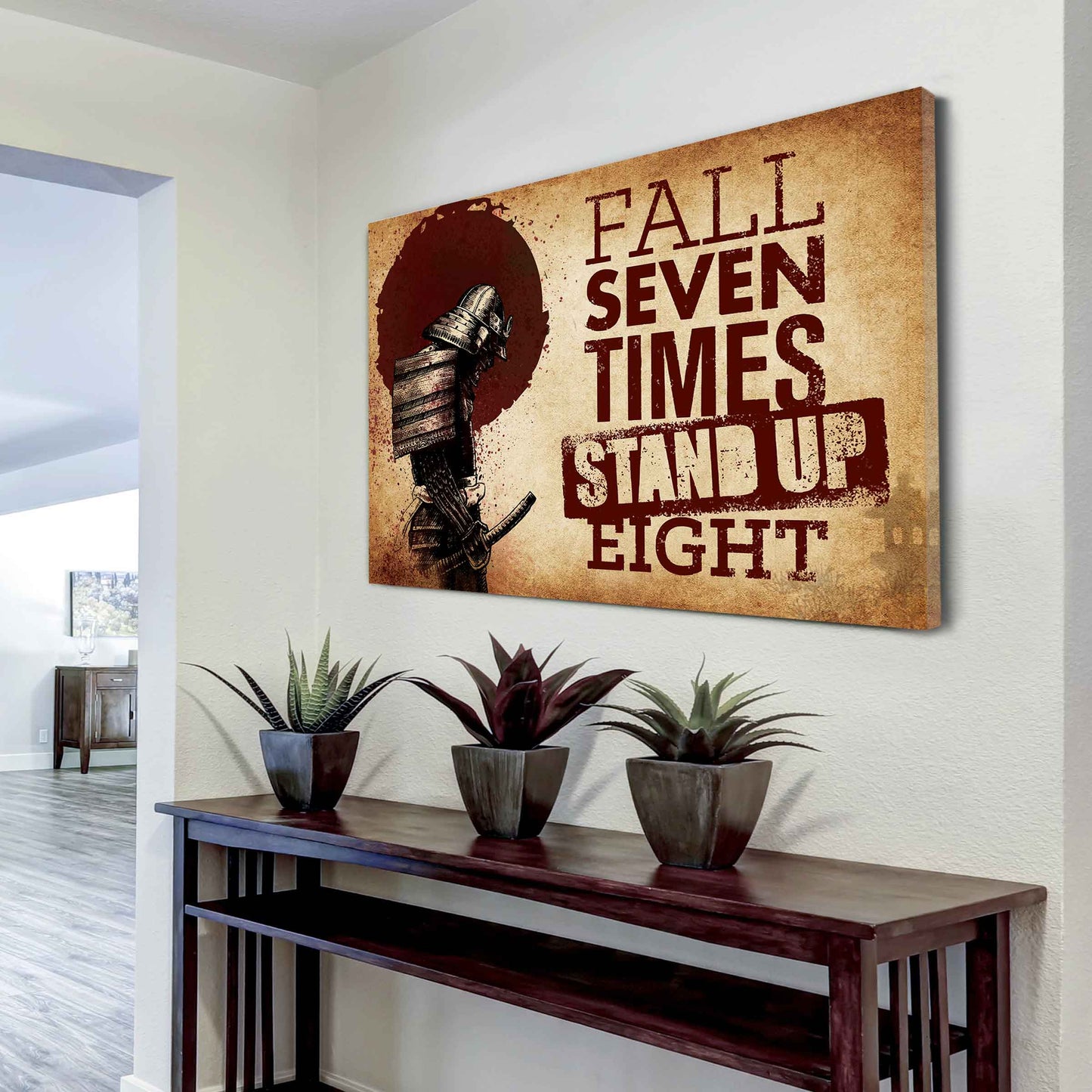 Knight Templar Poster Canvas Fall Down Seven Times Stand Up Eight