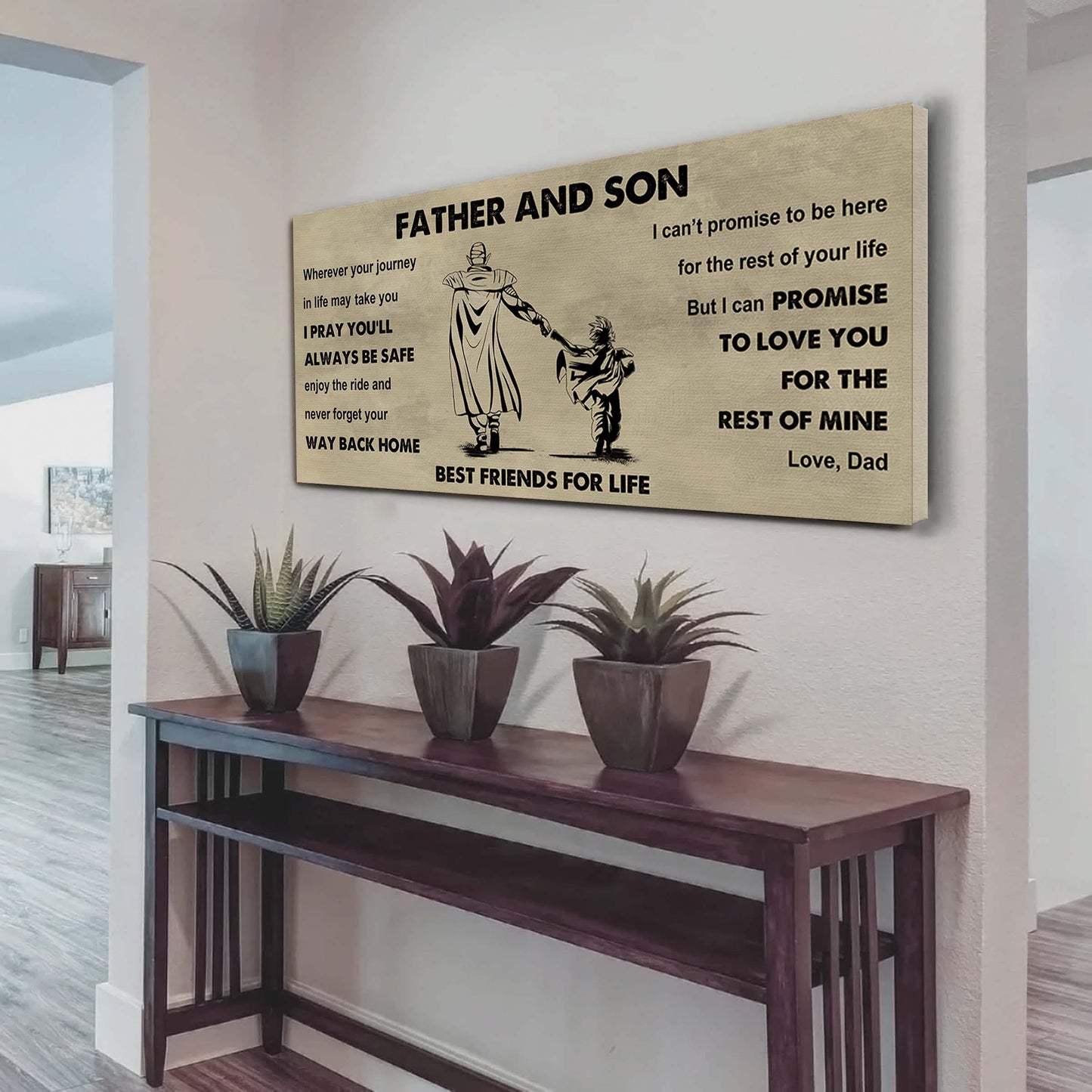 Knight Templar Father And Daughter Best Friends For Life - Ver 2 Never Forget Your Way Back Home Poster Canvas Gift For Son From Father