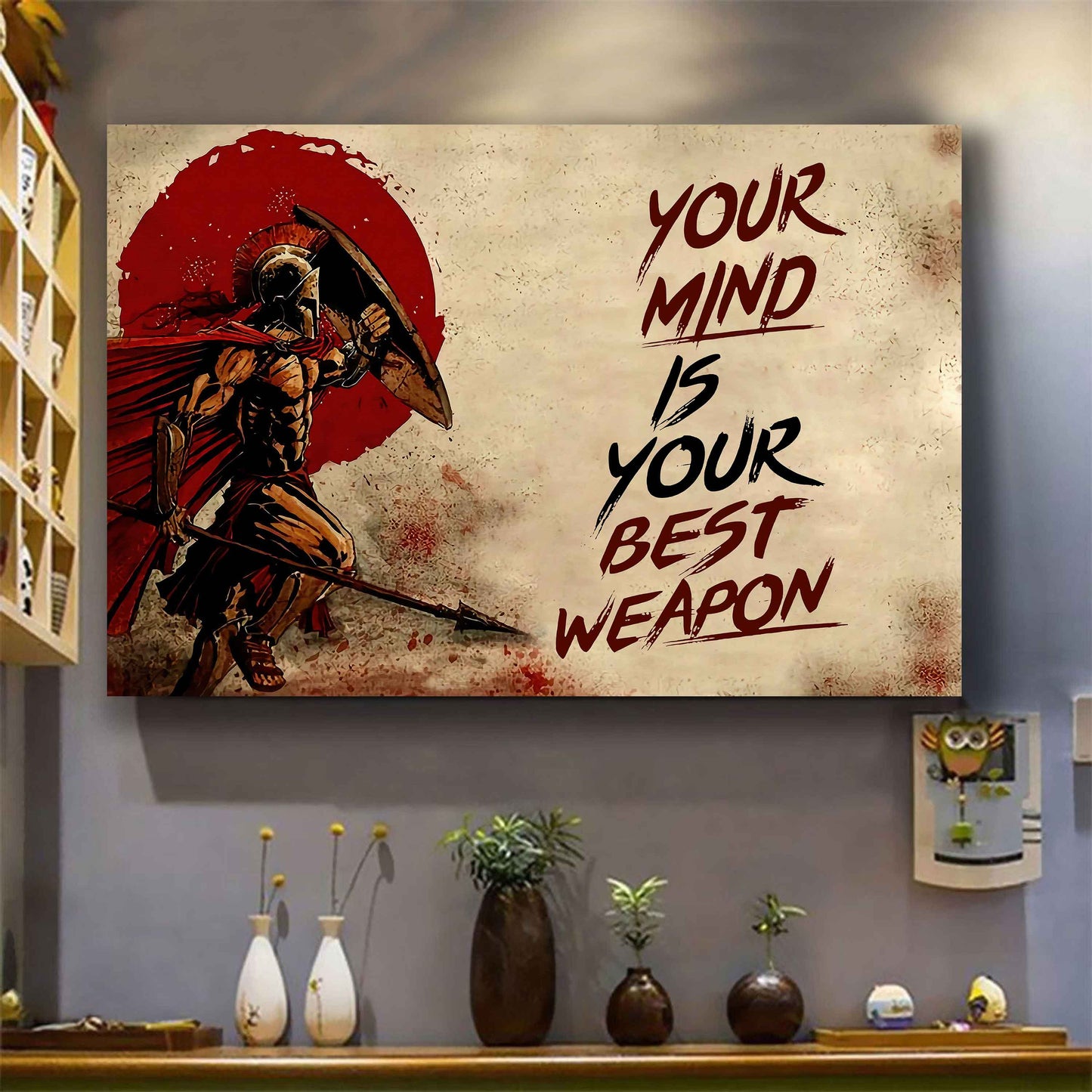Knight Templar Poster Canvas Your Mind Is Your Best Weapon Best Gift (Copy)