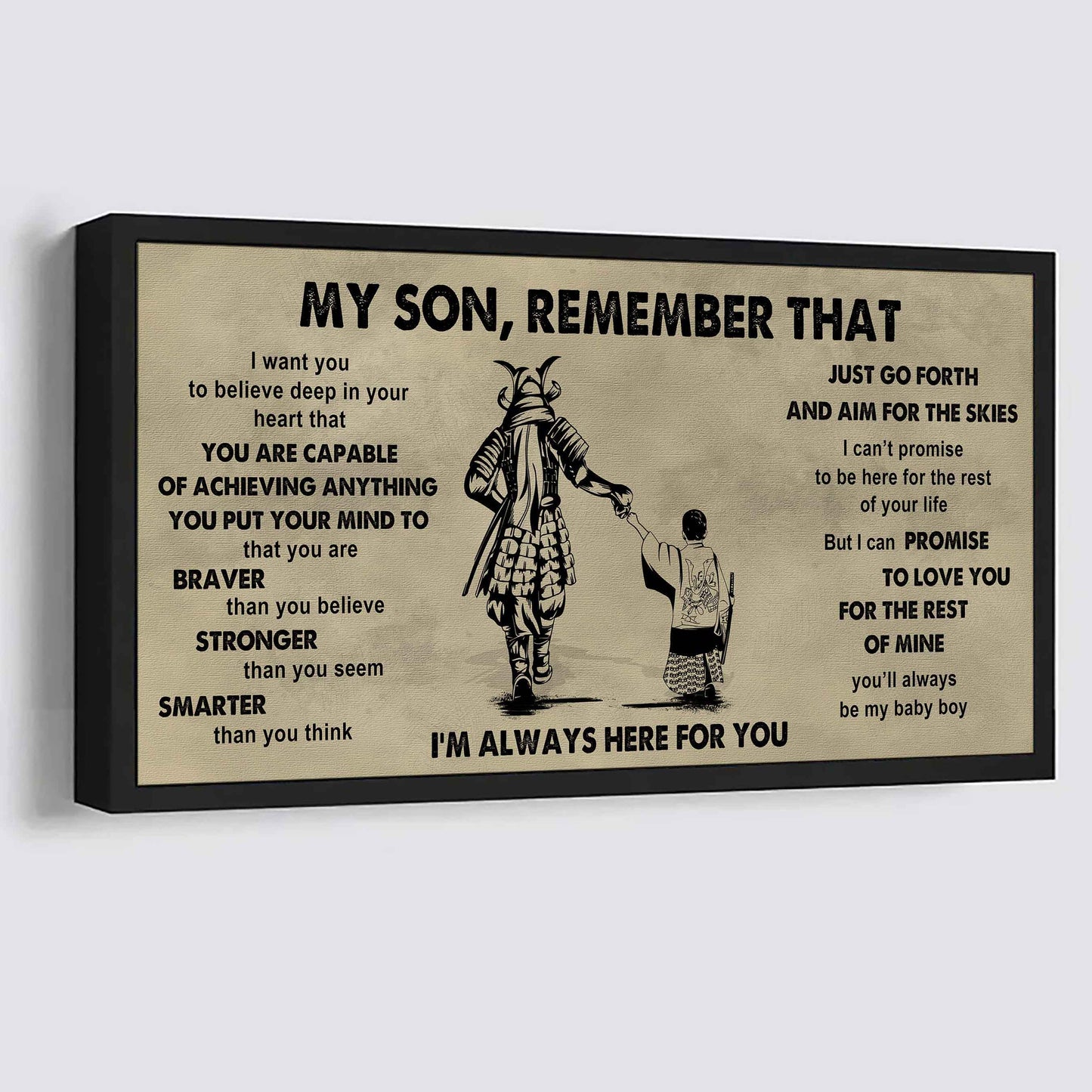 Personalized DRB Poster Canvas - My Son Remember That Just Go Forth And Aim For The Skies