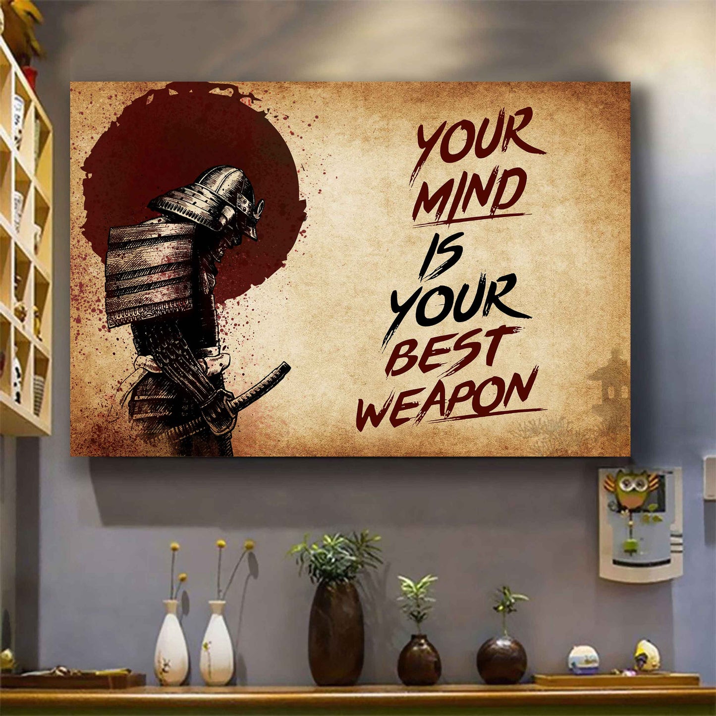 Knight Templar Poster Canvas Your Mind Is Your Best Weapon Best Gift (Copy)