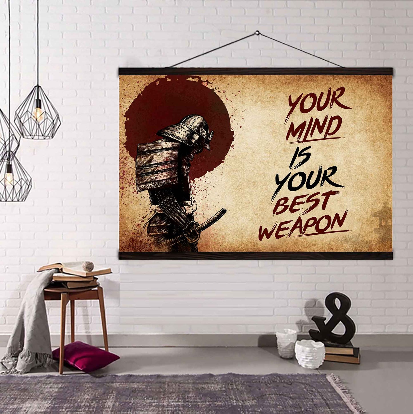Knight Templar Poster Canvas Your Mind Is Your Best Weapon Best Gift (Copy)
