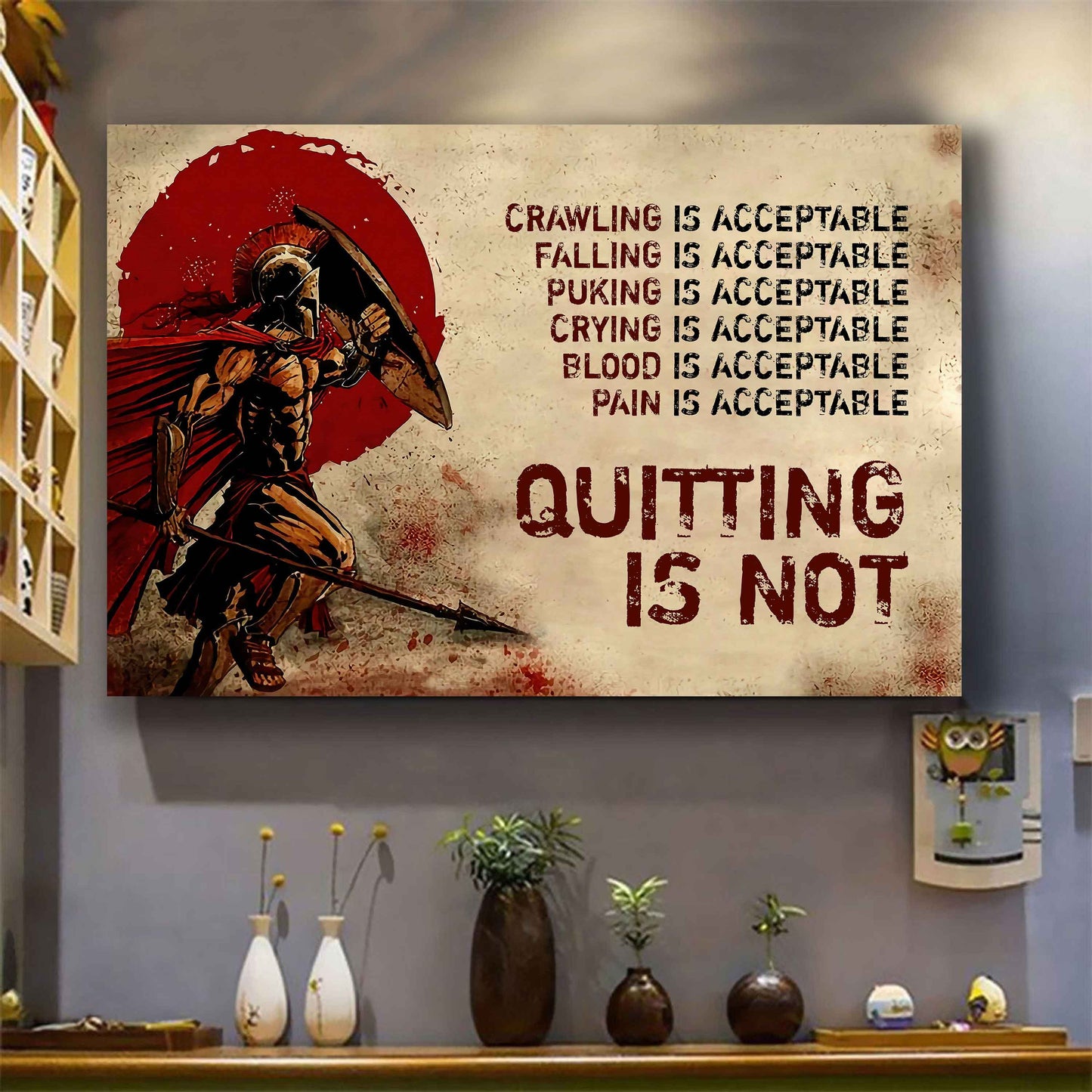 Knight Templar Poster Canvas Quiting Is Not Best Gifts Motivation Quotes