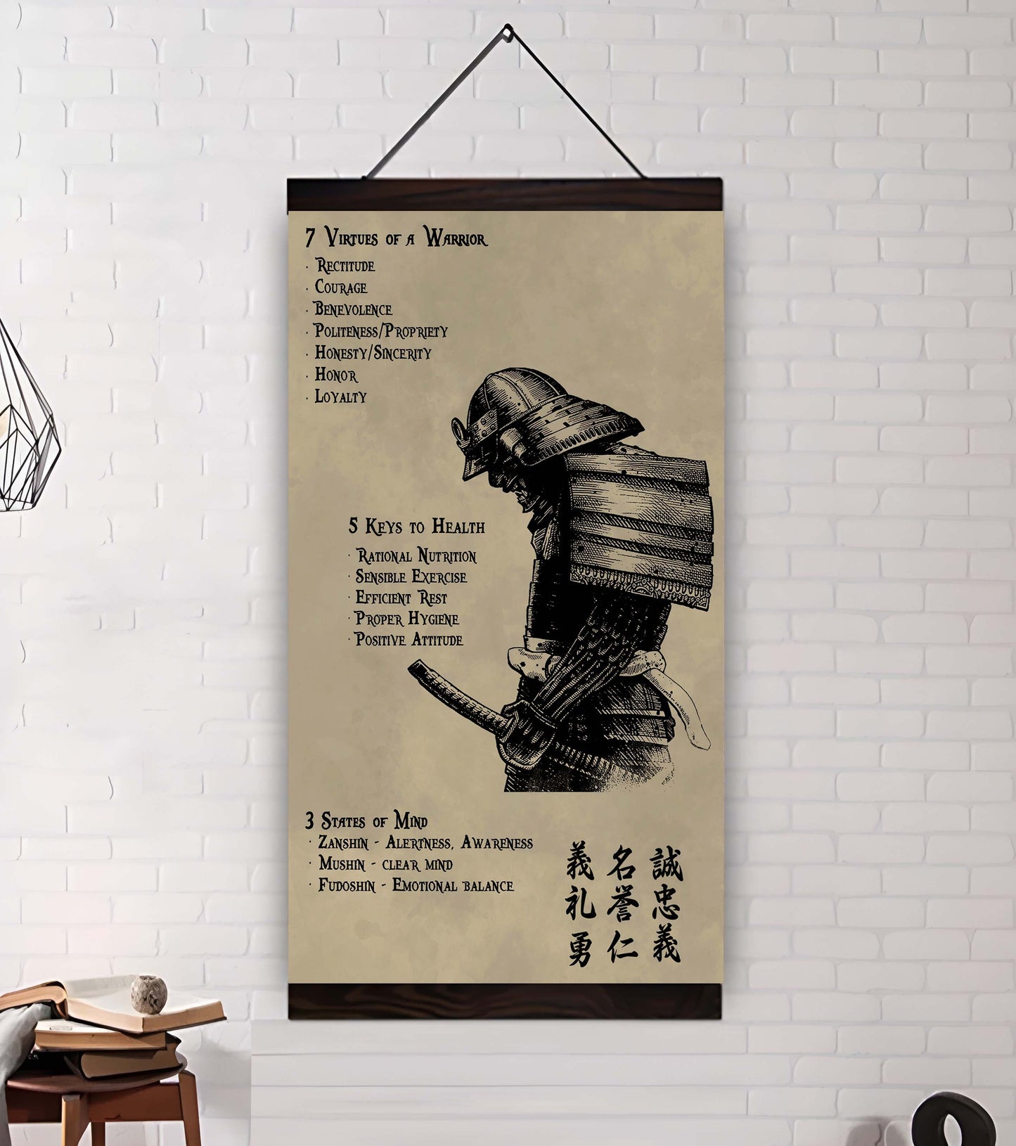 Samurai 7 5 3 Code New Vertical Poster Canvas Wall Art