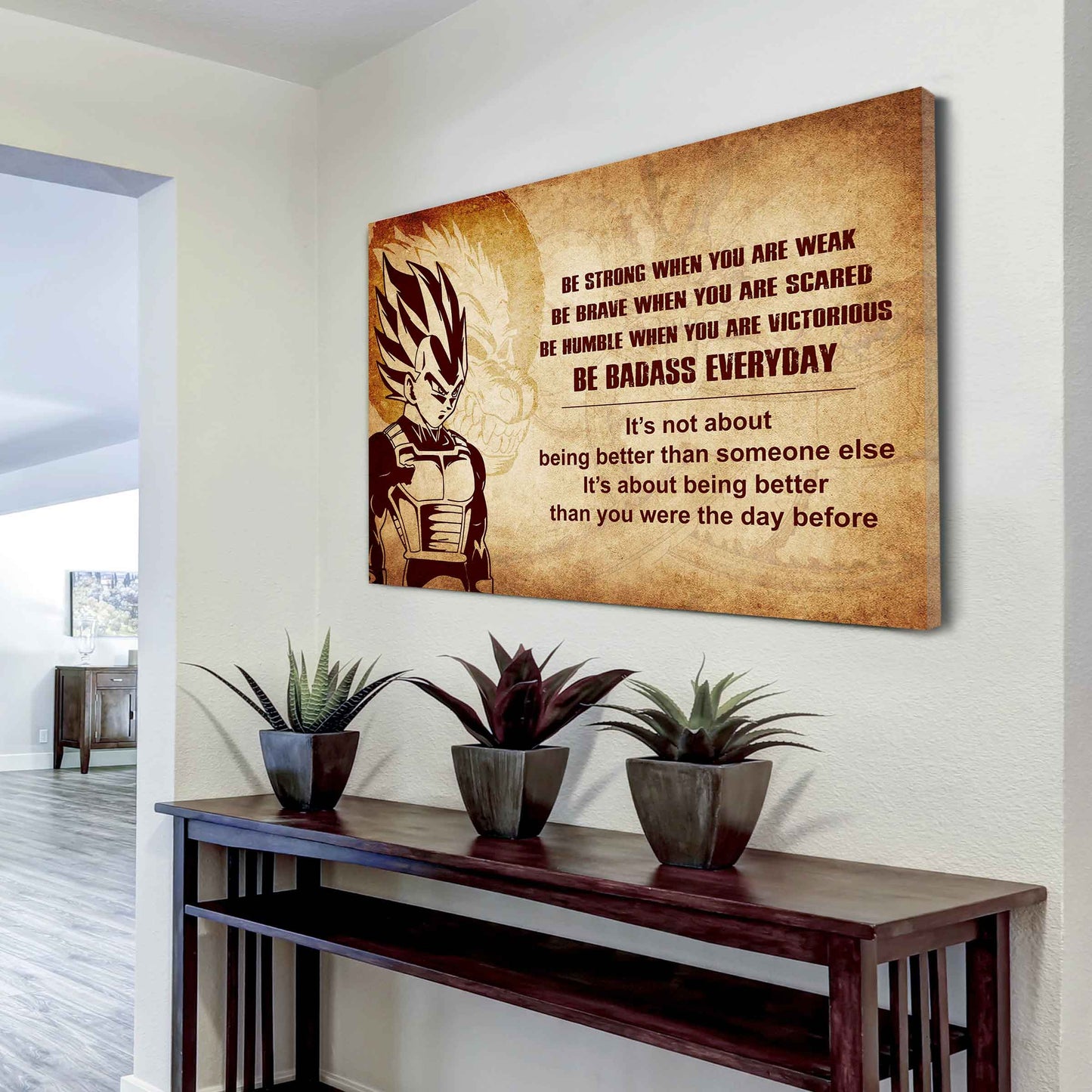 Knight Templar Poster Canvas Be Strong When You Are Weak Be Badass Everyday From Dad To Son Gift For Your Son Motivational Quotes
