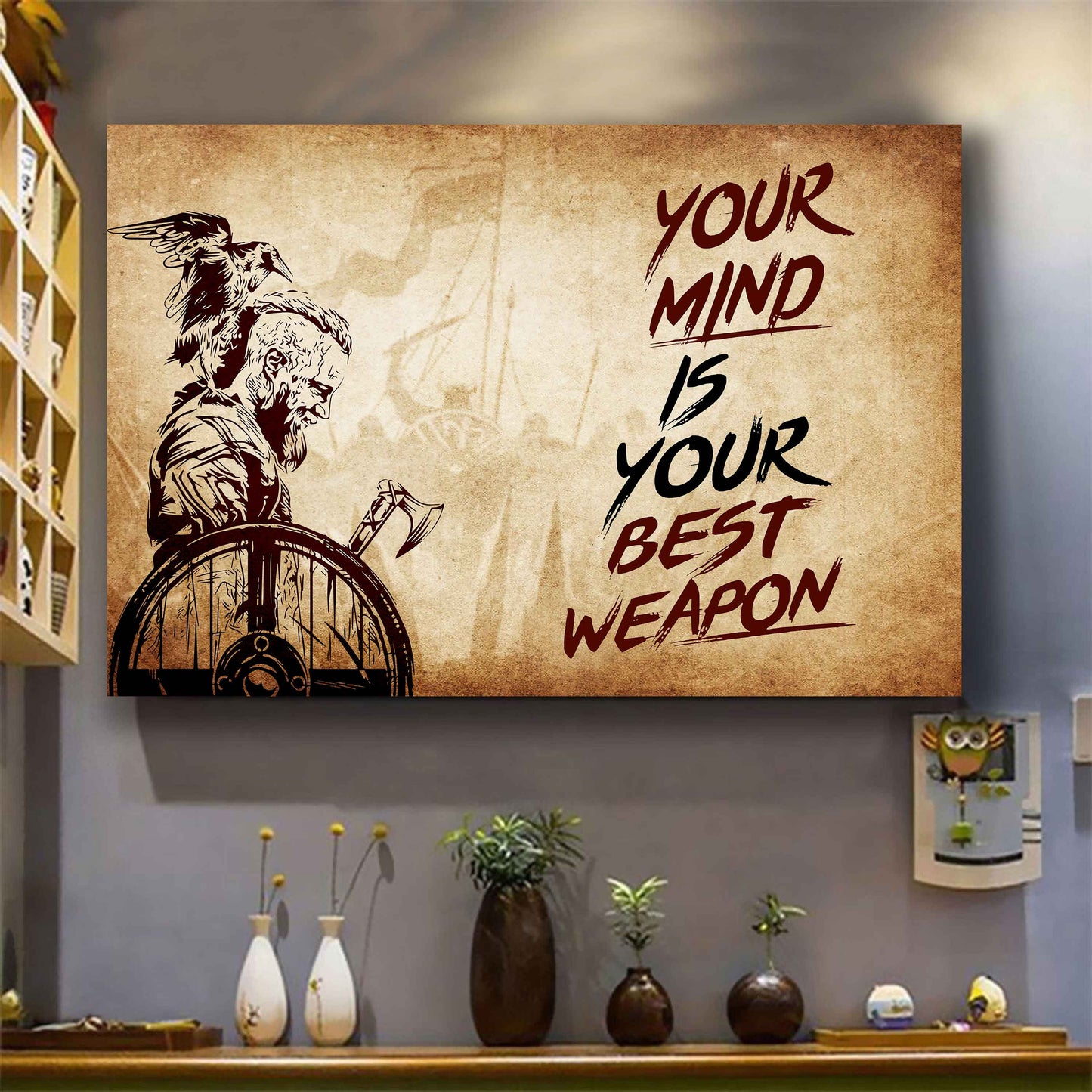 Knight Templar Poster Canvas Your Mind Is Your Best Weapon Best Gift (Copy)