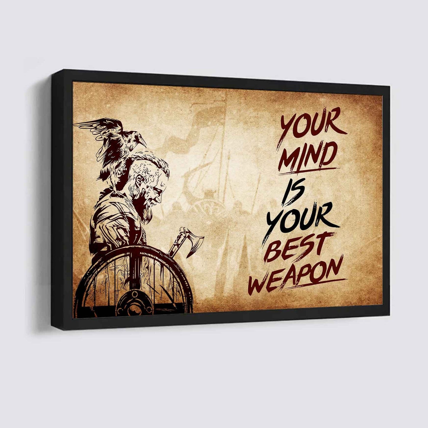 Knight Templar Poster Canvas Your Mind Is Your Best Weapon Best Gift (Copy)