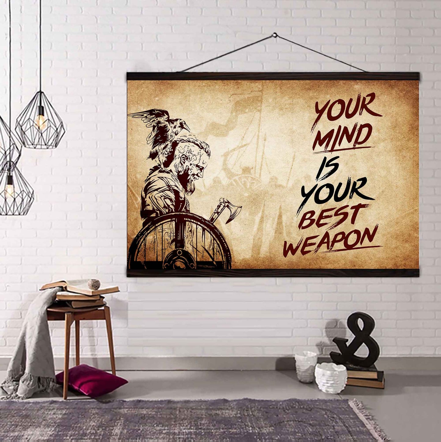 Knight Templar Poster Canvas Your Mind Is Your Best Weapon Best Gift (Copy)