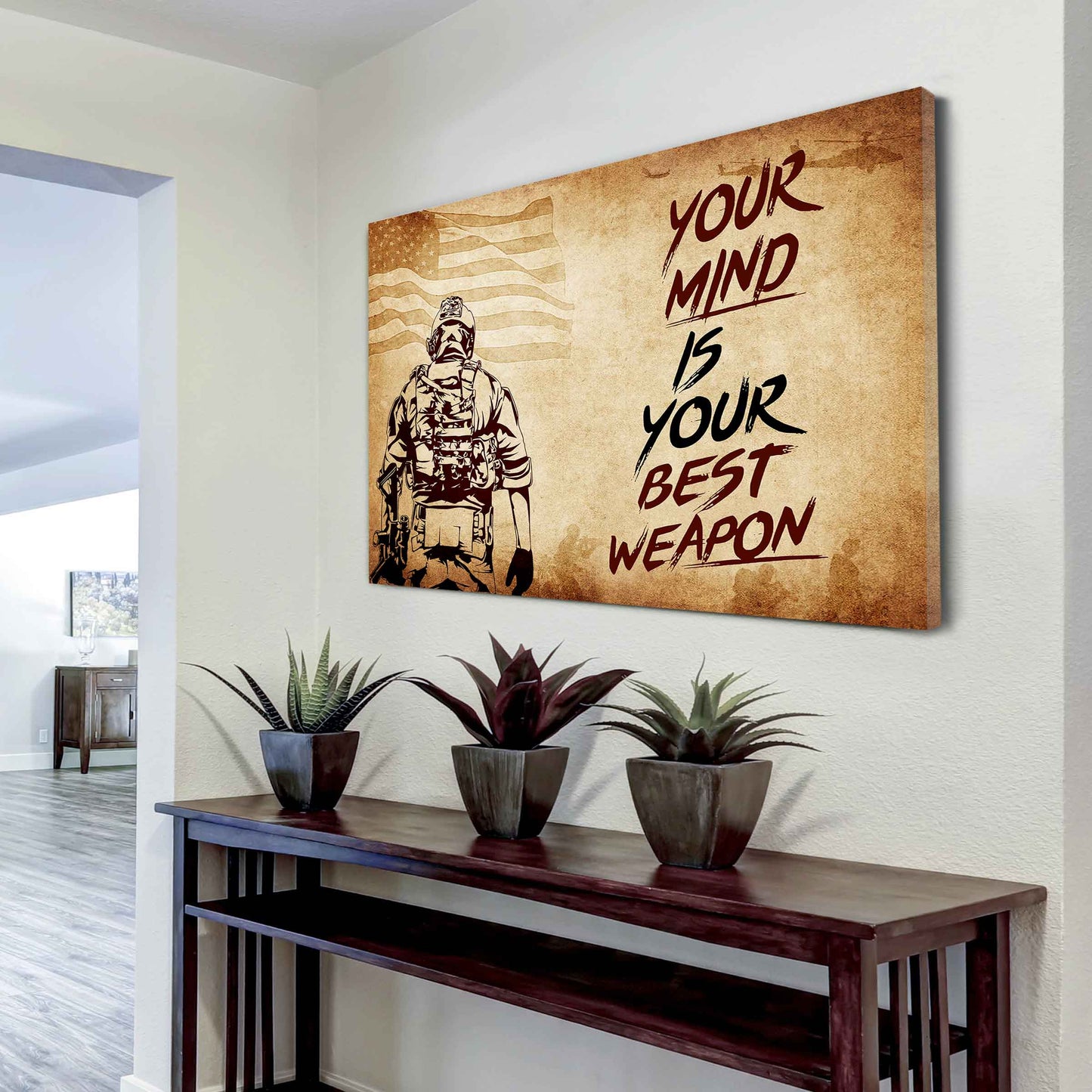 Knight Templar Poster Canvas Your Mind Is Your Best Weapon Best Gift (Copy)