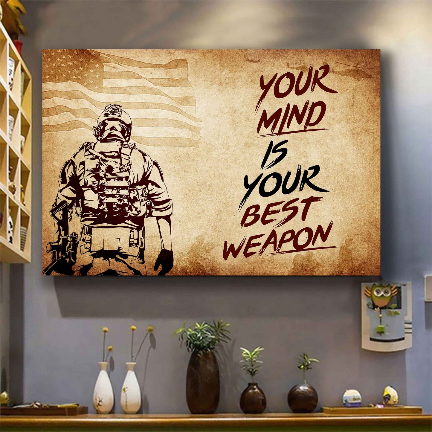 Knight Templar Poster Canvas Your Mind Is Your Best Weapon Best Gift (Copy)