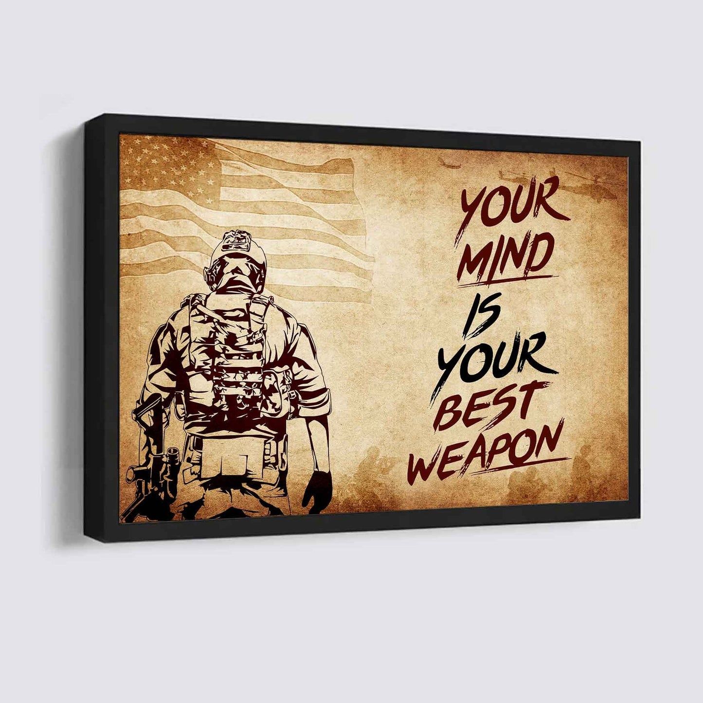 Knight Templar Poster Canvas Your Mind Is Your Best Weapon Best Gift (Copy)