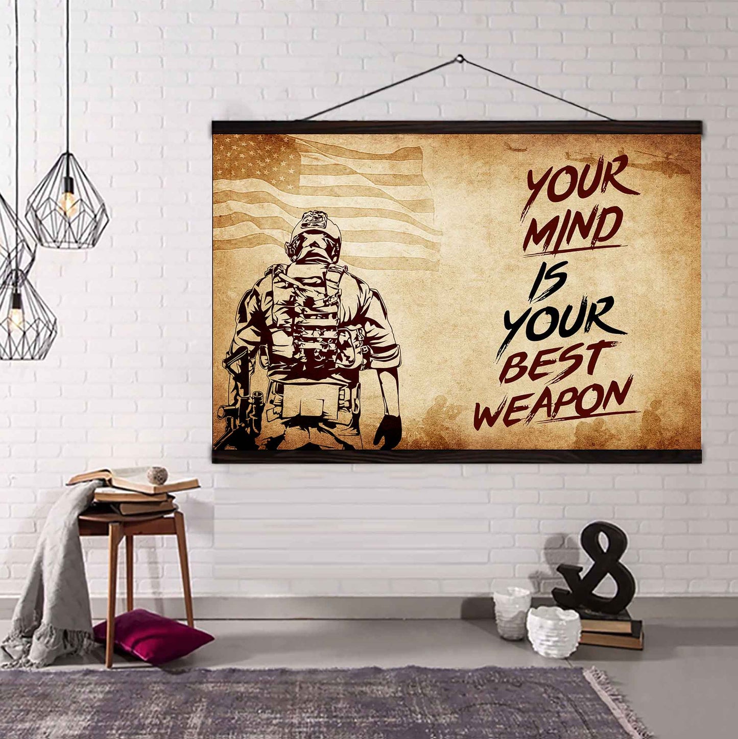 Knight Templar Poster Canvas Your Mind Is Your Best Weapon Best Gift (Copy)