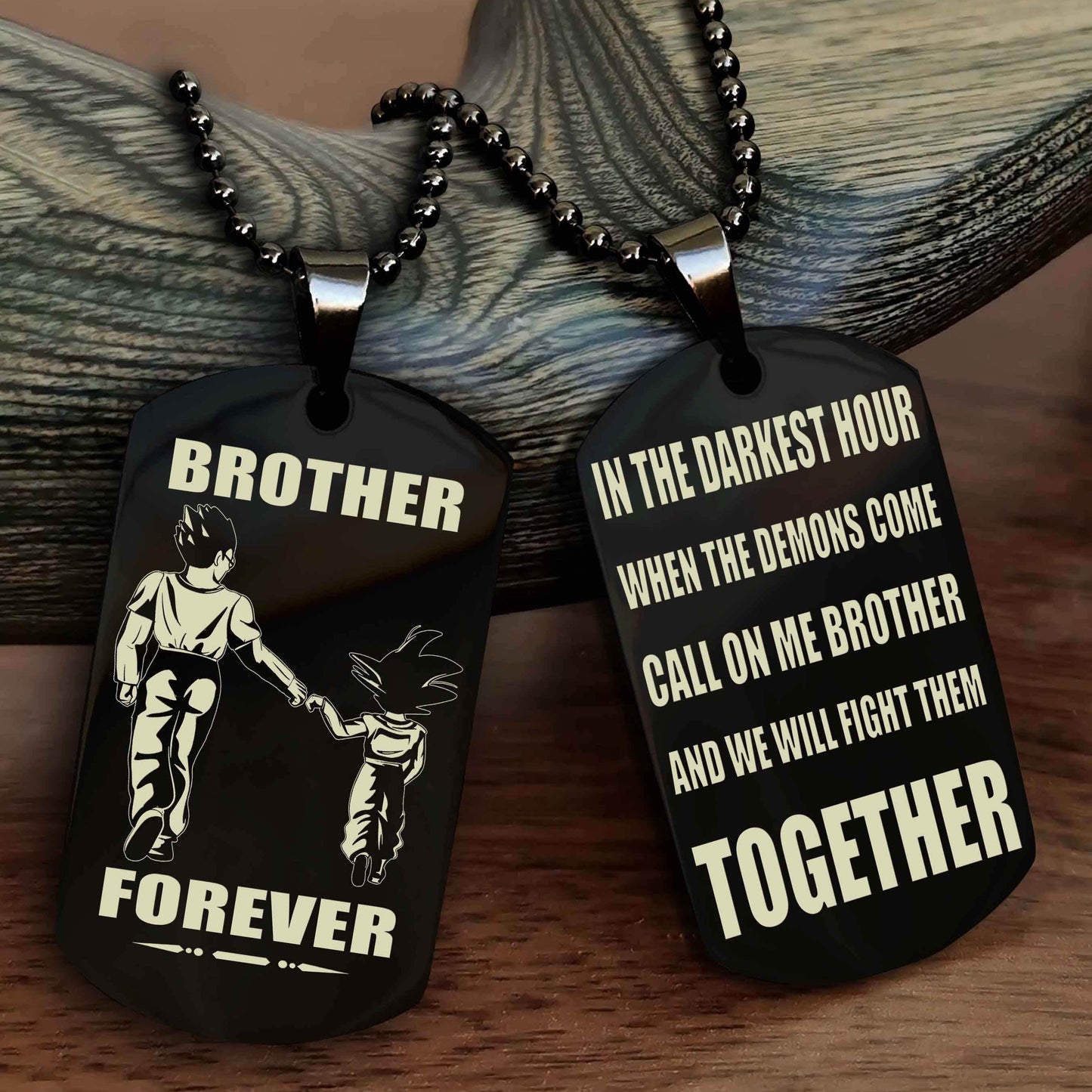 Knight Templar Personalized Double Sided Dog Tag For My Brother - Call On Me Brother And We Will Fight Them Together Gift For Your Friend