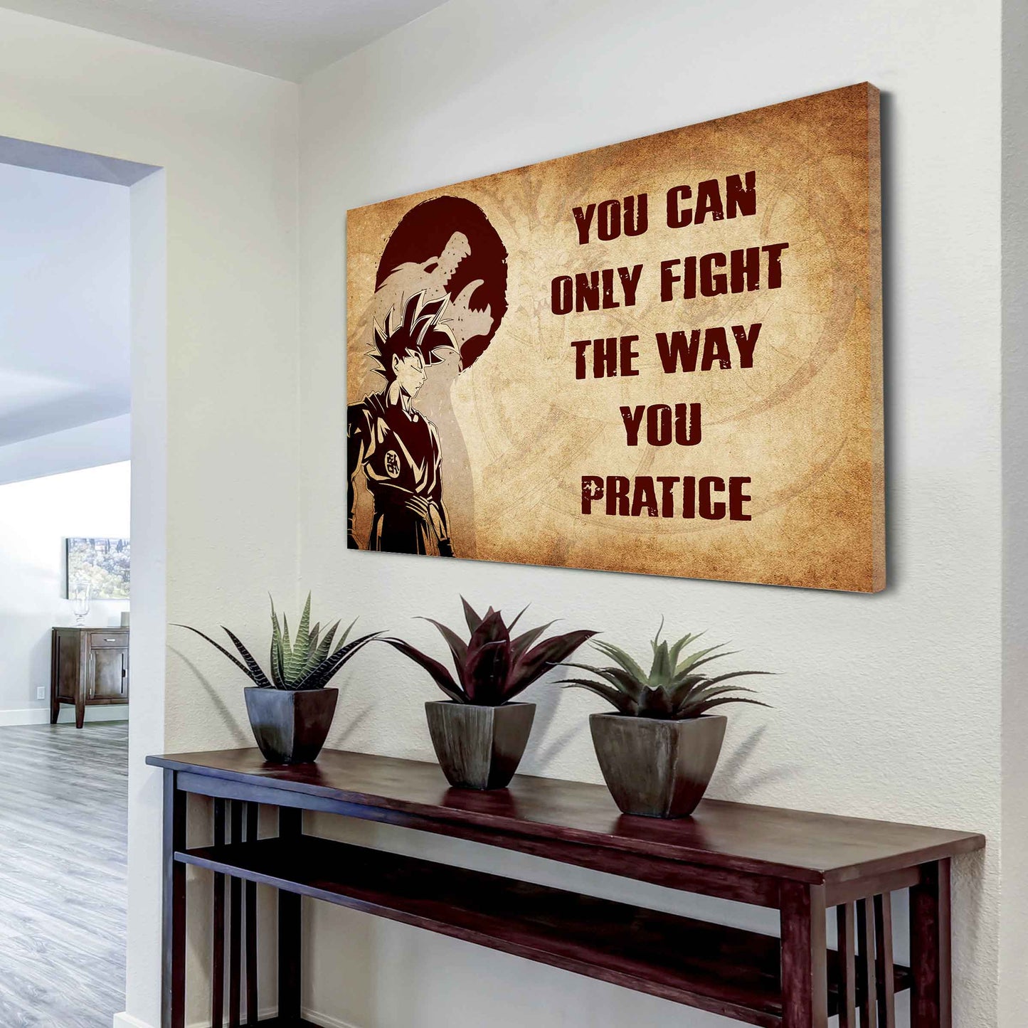 Knight Templar Poster Canvas You Can Only Fight The Way You Practice