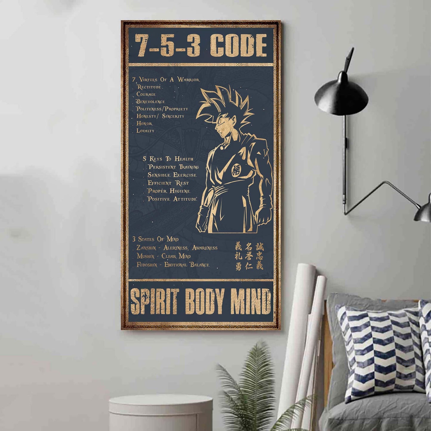 VGT 7 5 3 Code New Vertical Poster Canvas Wall Art (Ver2)