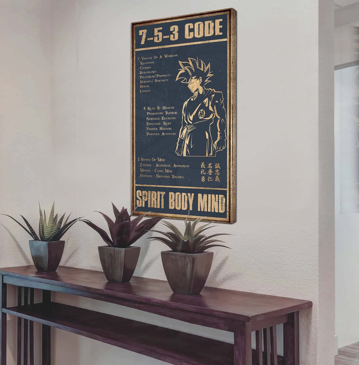 VGT 7 5 3 Code New Vertical Poster Canvas Wall Art (Ver2)