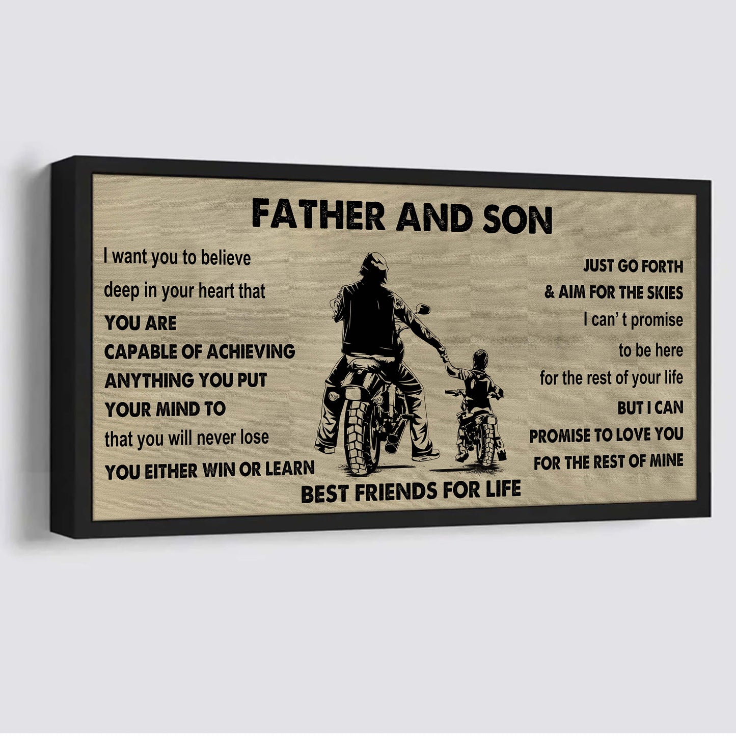Knight Templar Father And Daughter Best Friends For Life - Ver 2 Never Forget Your Way Back Home Poster Canvas Gift For Son From Father