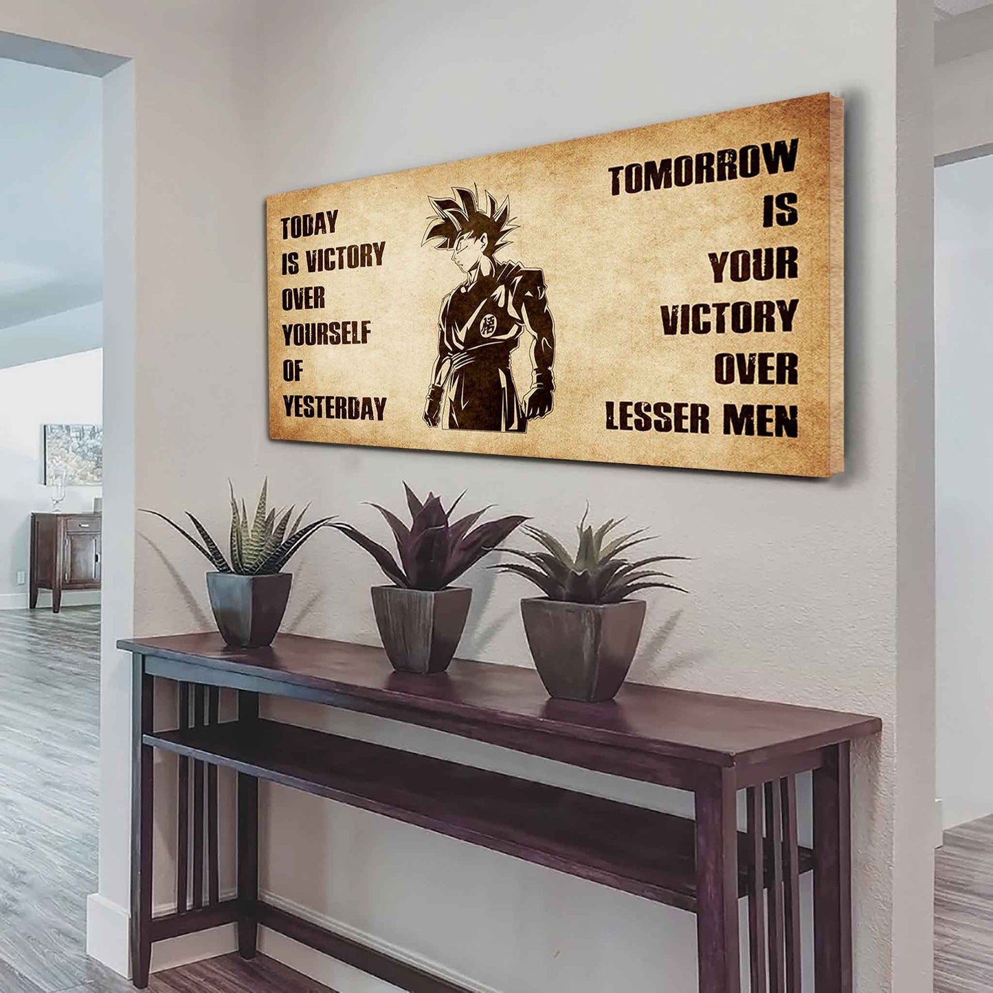 Personalized Knight Templar Poster Canvas - Today Is Victory Over Yourself Of Yesterday Tomorrow Is Your Victory Over Lesser Men