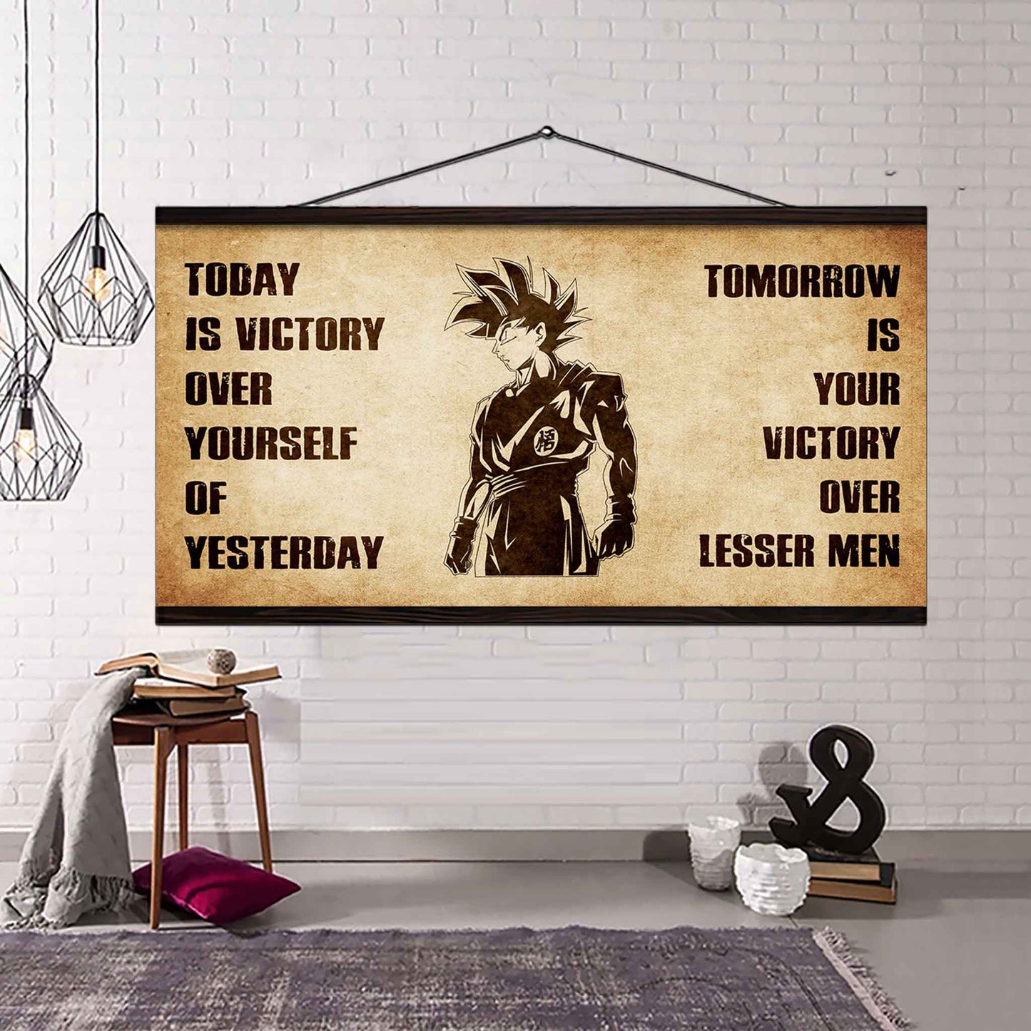 Personalized Knight Templar Poster Canvas - Today Is Victory Over Yourself Of Yesterday Tomorrow Is Your Victory Over Lesser Men