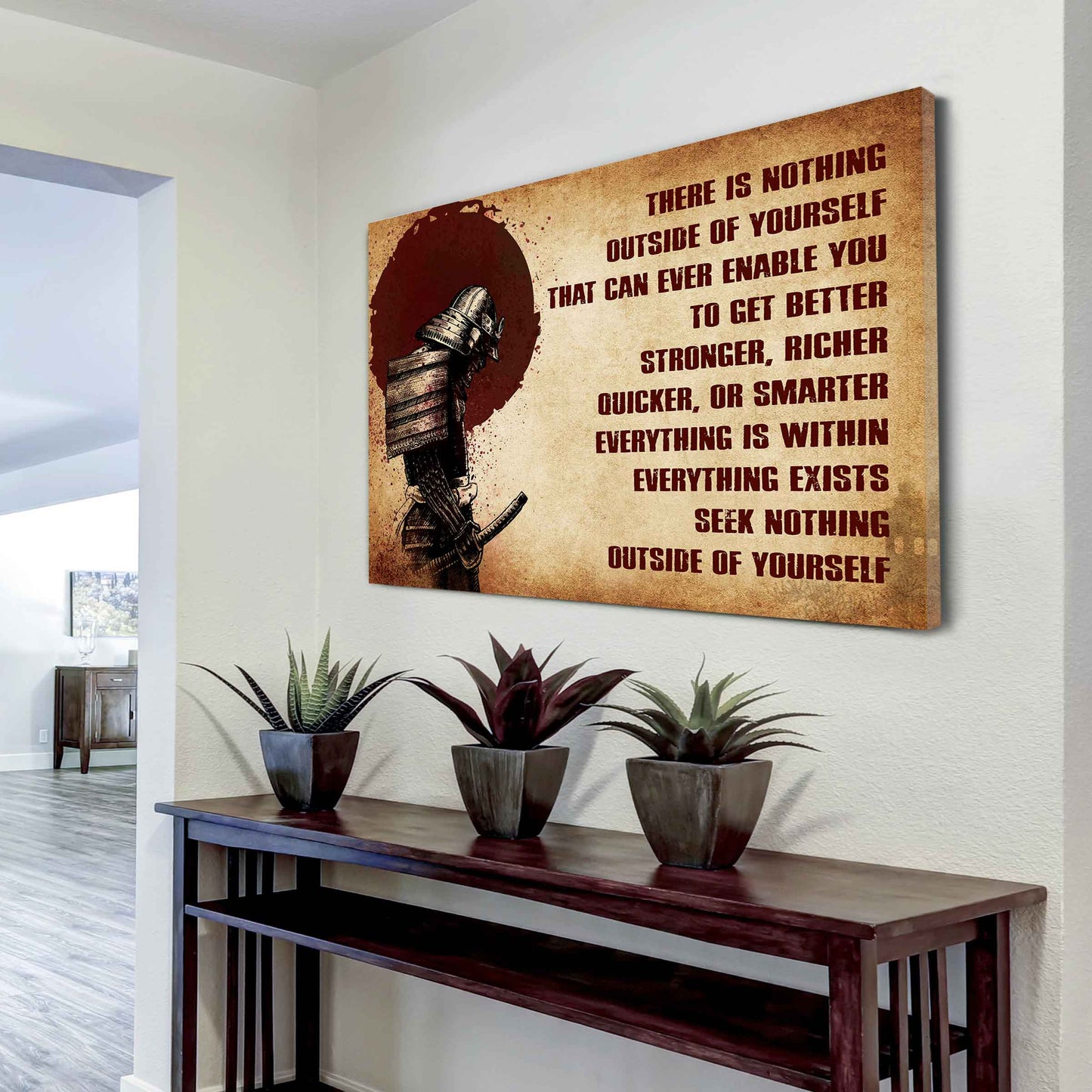 Knight Templar Poster Canvas There Is Nothing Outside Of Yourself Best Gift With Motivation Quotes