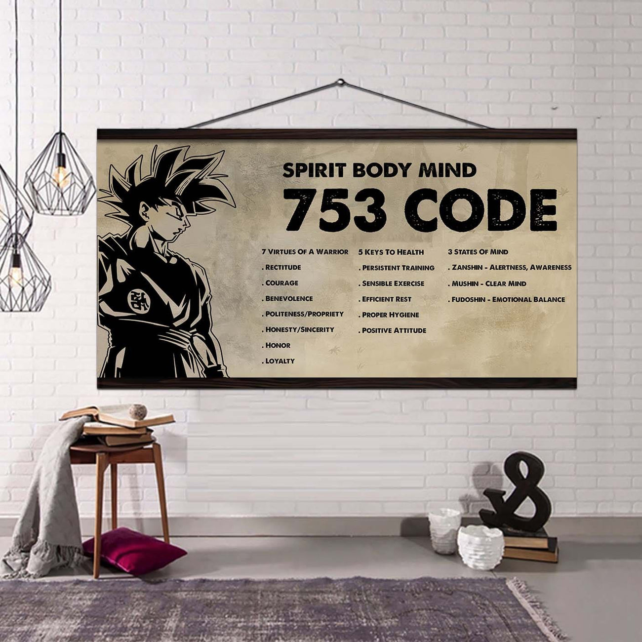 Knight Templar Poster Canvas 7 5 3 Code Motivation Quotes