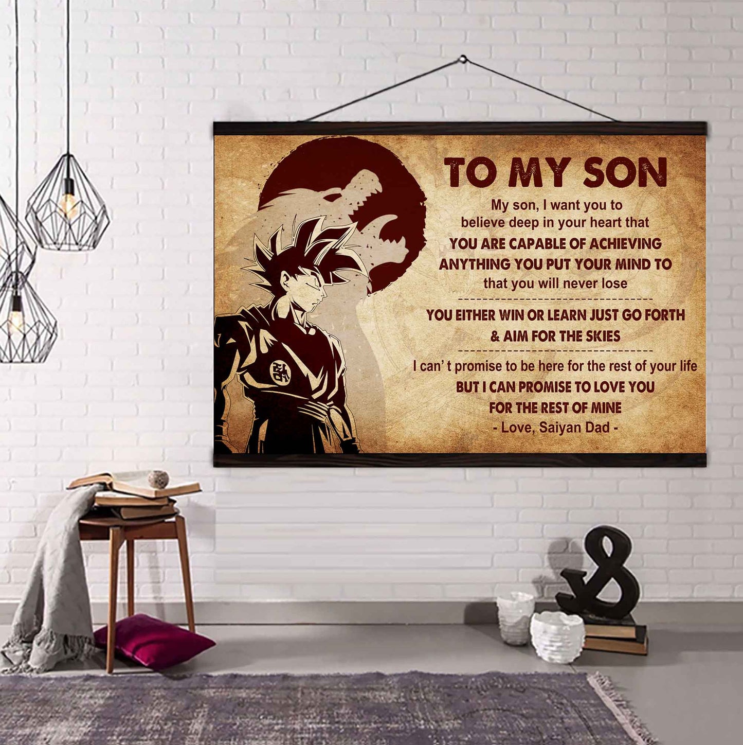 Spartan Poster Canvas You Will Never Lose You Either Win Or Learn From Dad To Son