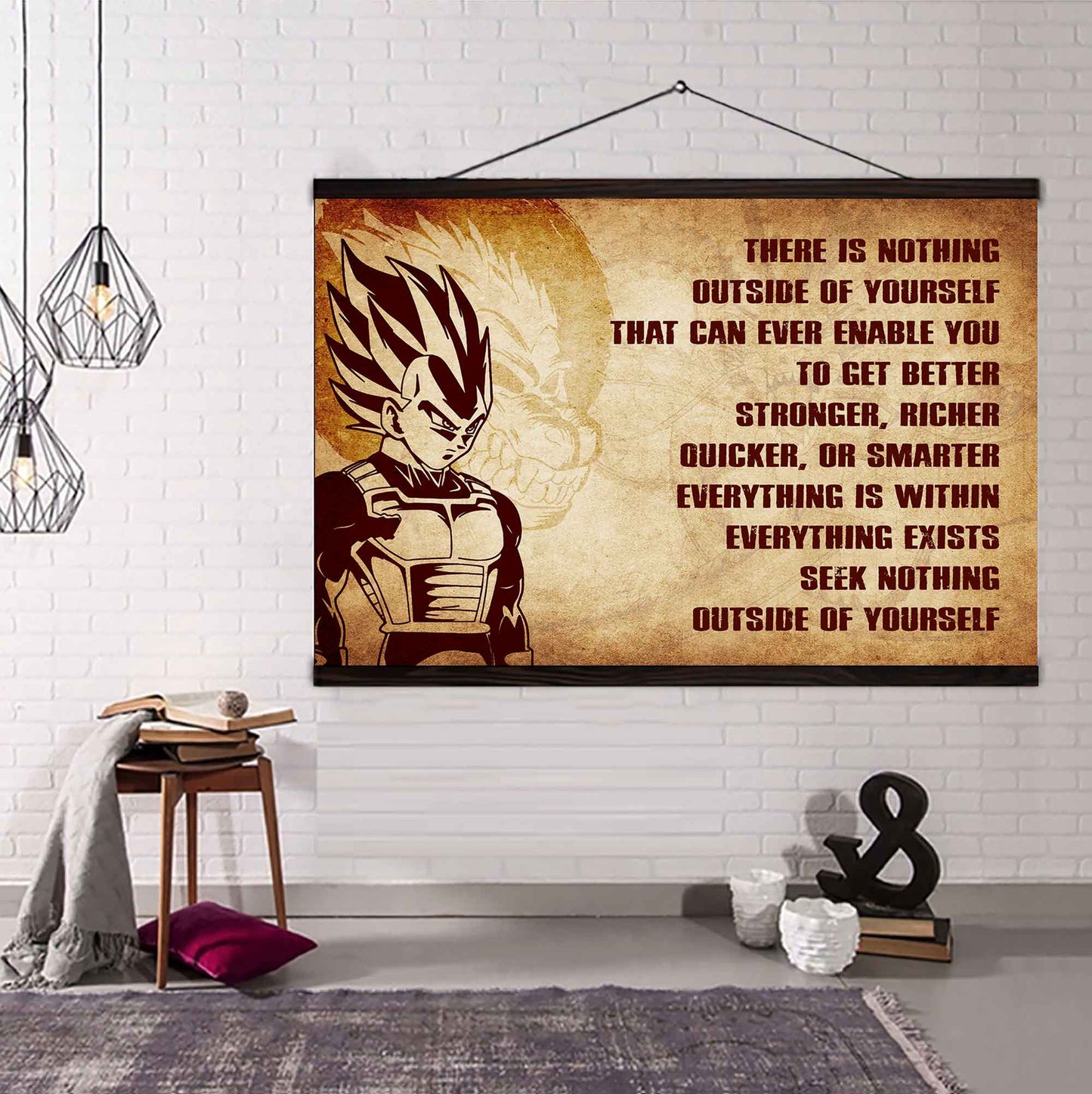 Knight Templar Poster Canvas There Is Nothing Outside Of Yourself Best Gift With Motivation Quotes