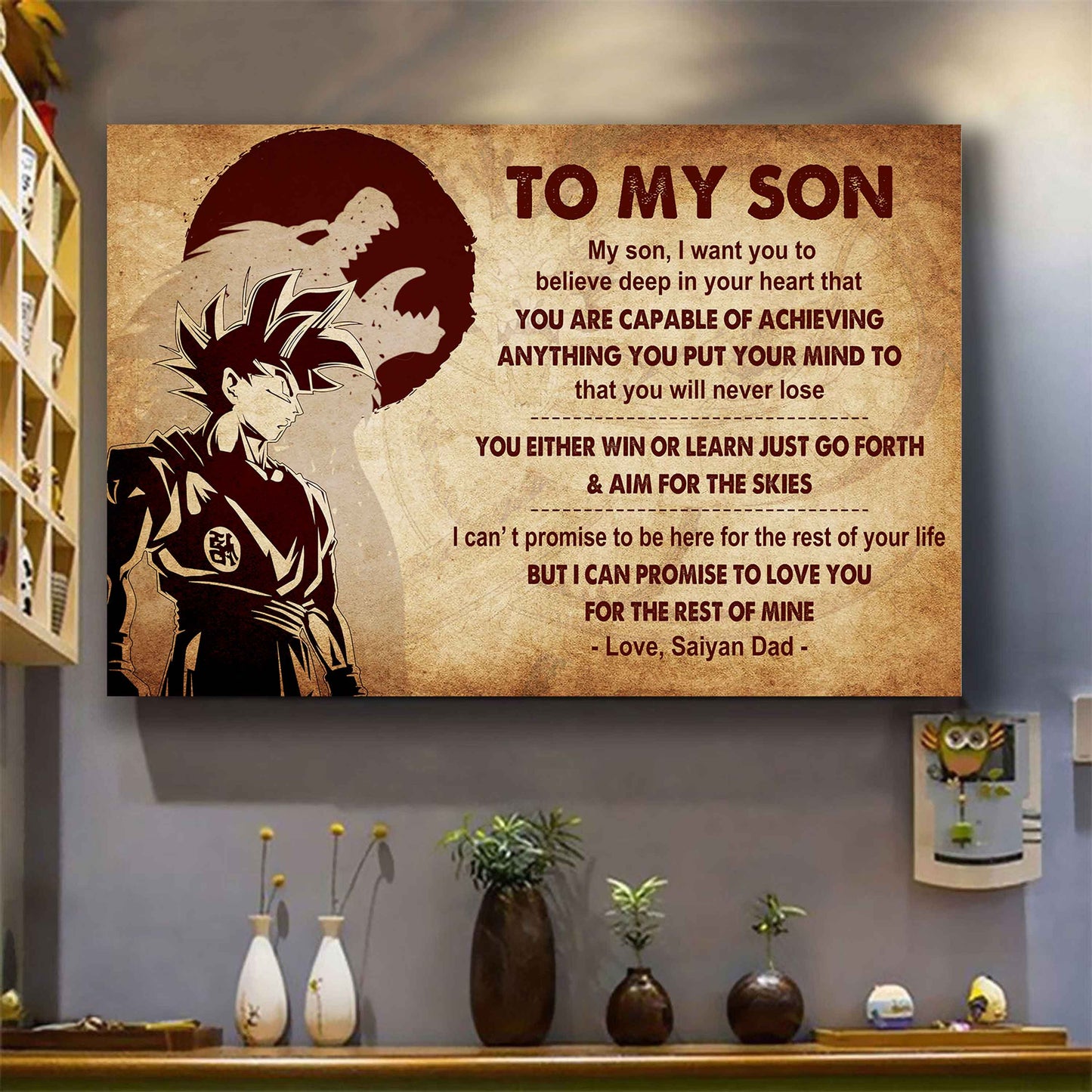 Spartan Poster Canvas You Will Never Lose You Either Win Or Learn From Dad To Son