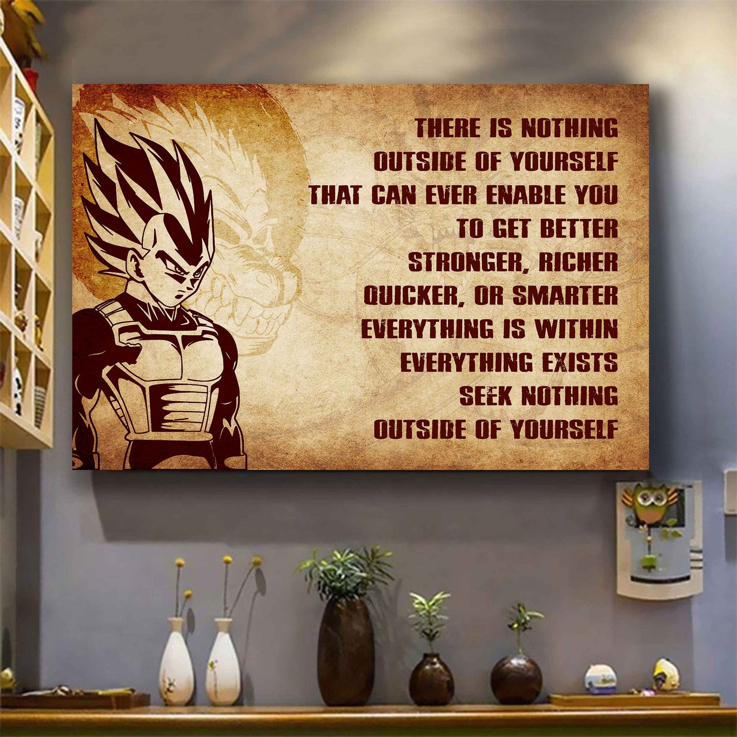 Knight Templar Poster Canvas There Is Nothing Outside Of Yourself Best Gift With Motivation Quotes