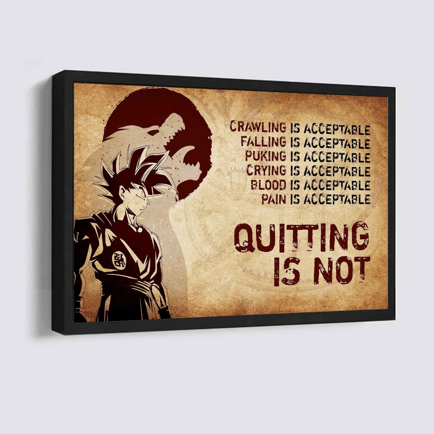 Knight Templar Poster Canvas Quiting Is Not Best Gifts Motivation Quotes