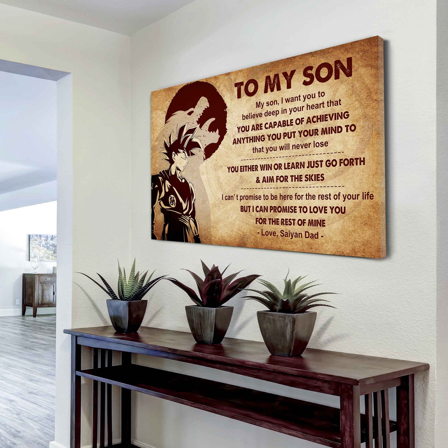 Spartan Poster Canvas You Will Never Lose You Either Win Or Learn From Dad To Son