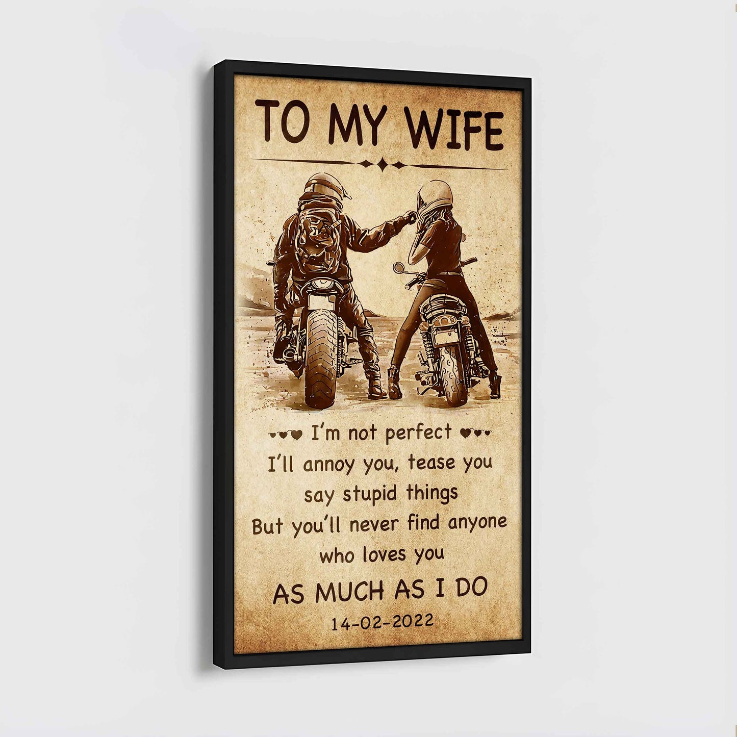 Family Poster Canvas You Are Braver Than You Believe - I Am Not Perfect
