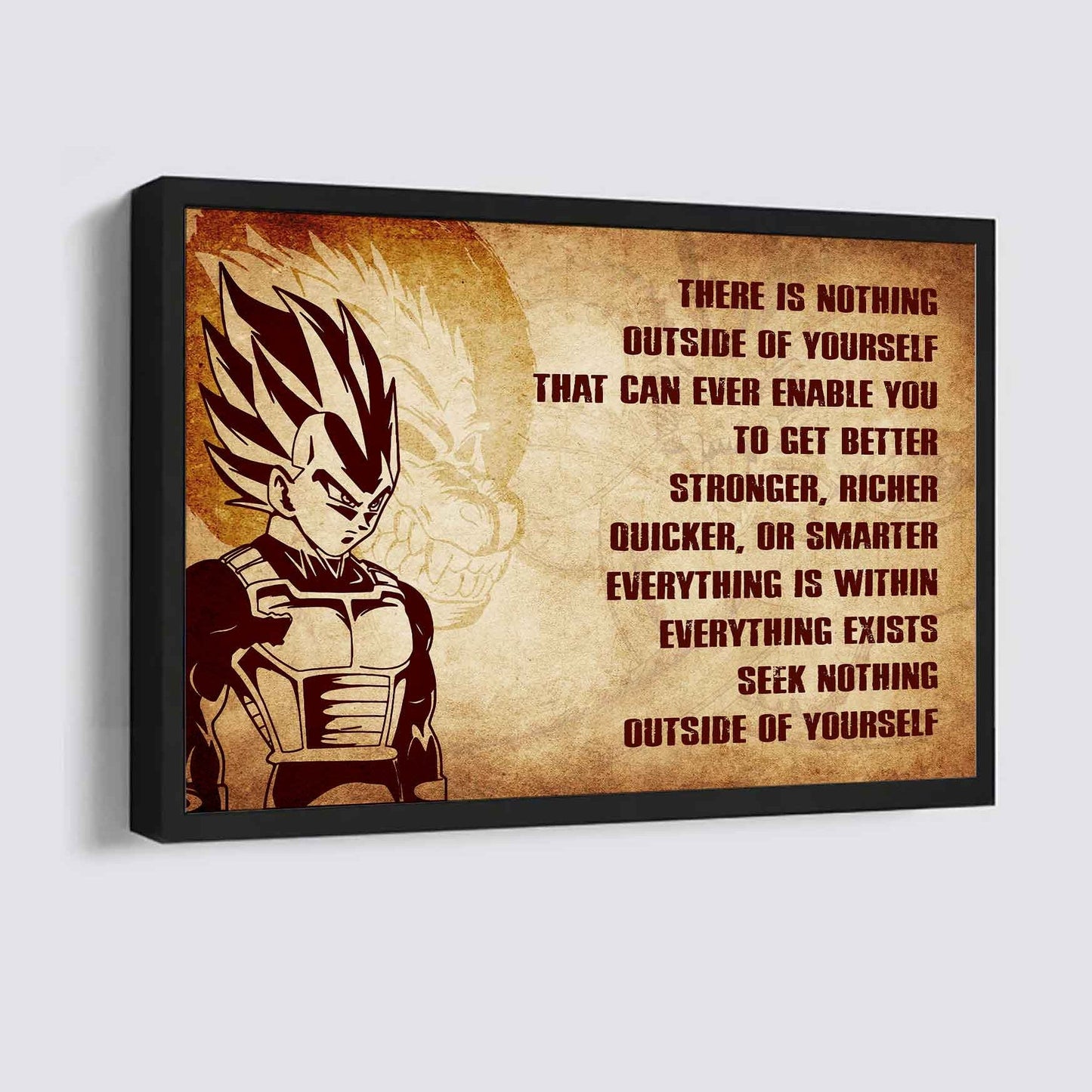 Knight Templar Poster Canvas There Is Nothing Outside Of Yourself Best Gift With Motivation Quotes