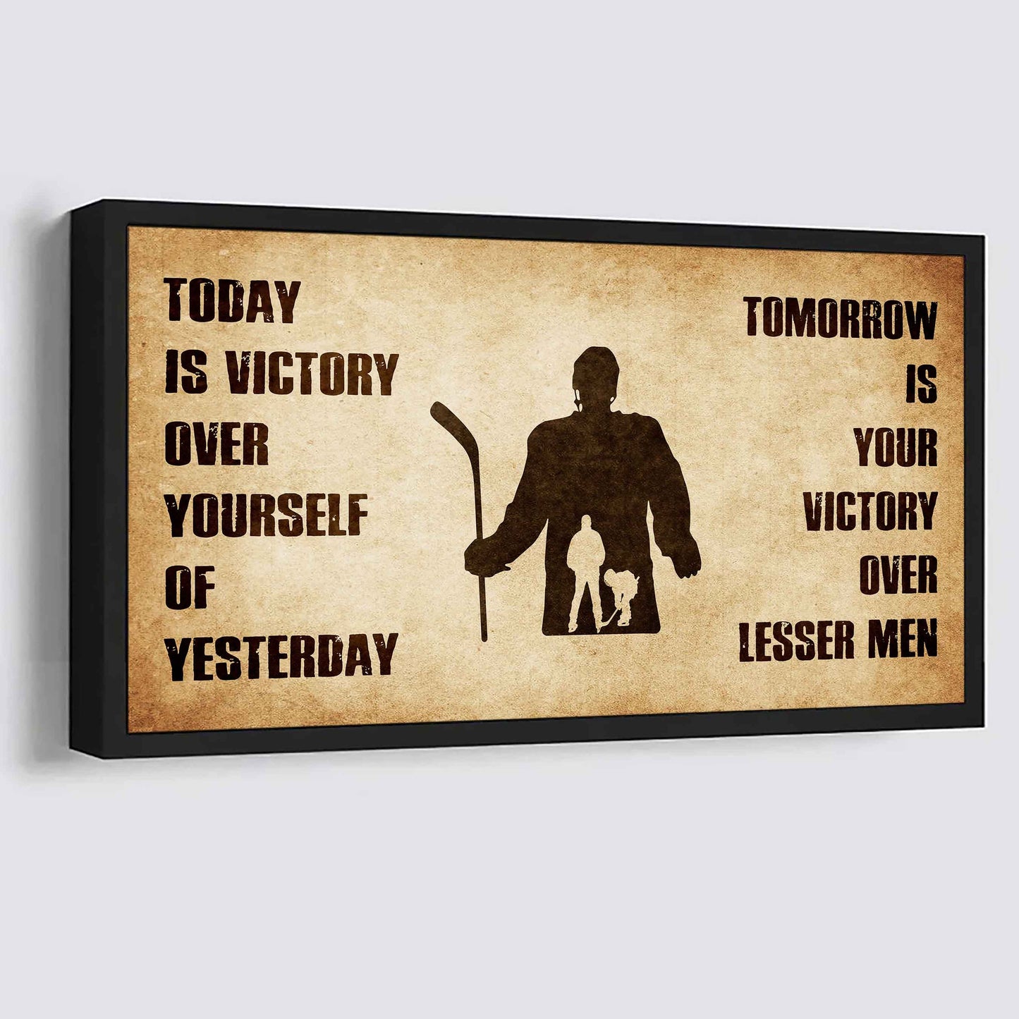 Personalized Knight Templar Poster Canvas - Today Is Victory Over Yourself Of Yesterday Tomorrow Is Your Victory Over Lesser Men