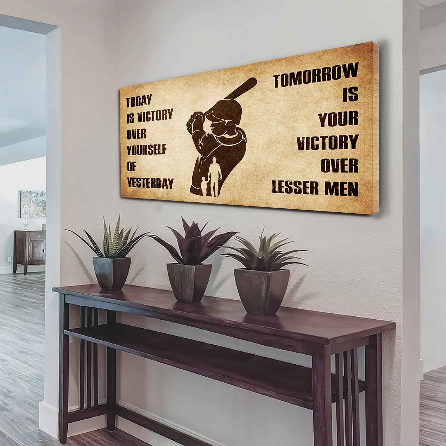 Personalized Knight Templar Poster Canvas - Today Is Victory Over Yourself Of Yesterday Tomorrow Is Your Victory Over Lesser Men