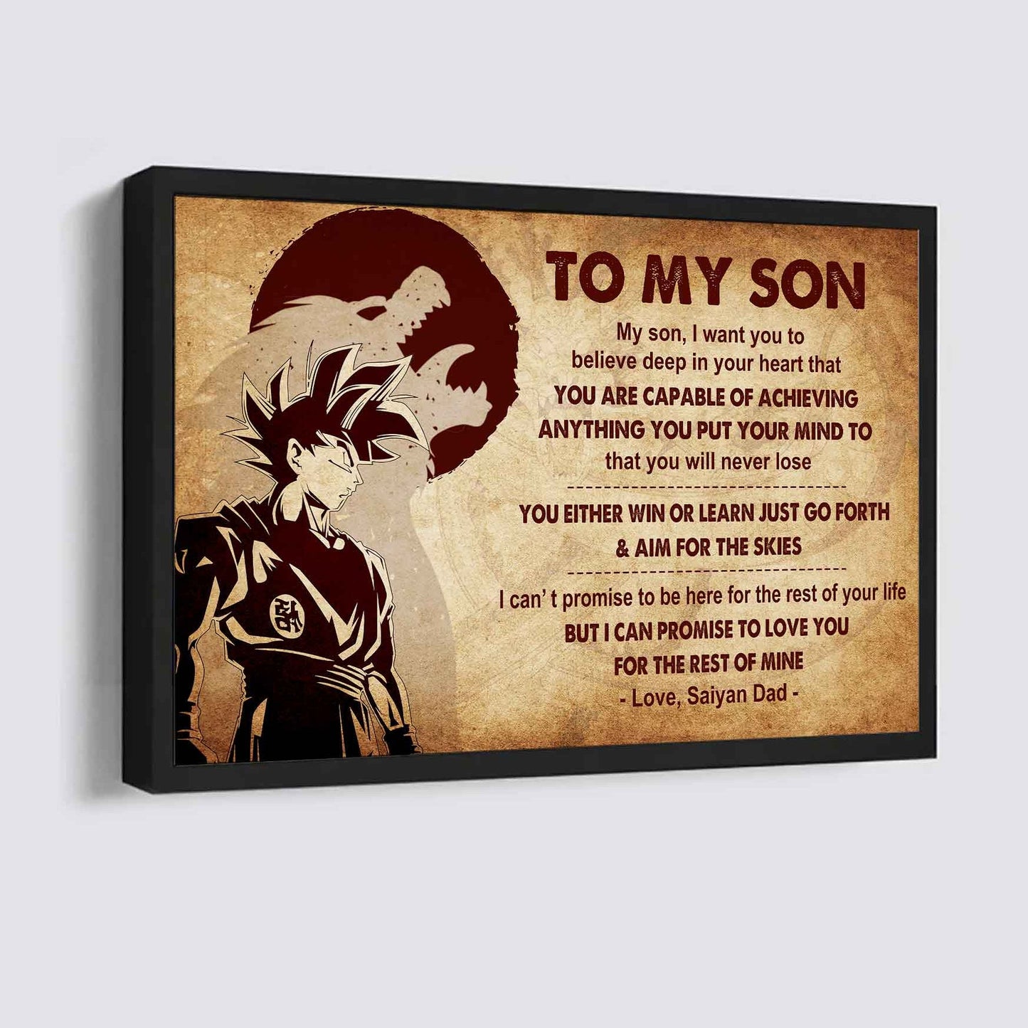 Spartan Poster Canvas You Will Never Lose You Either Win Or Learn From Dad To Son