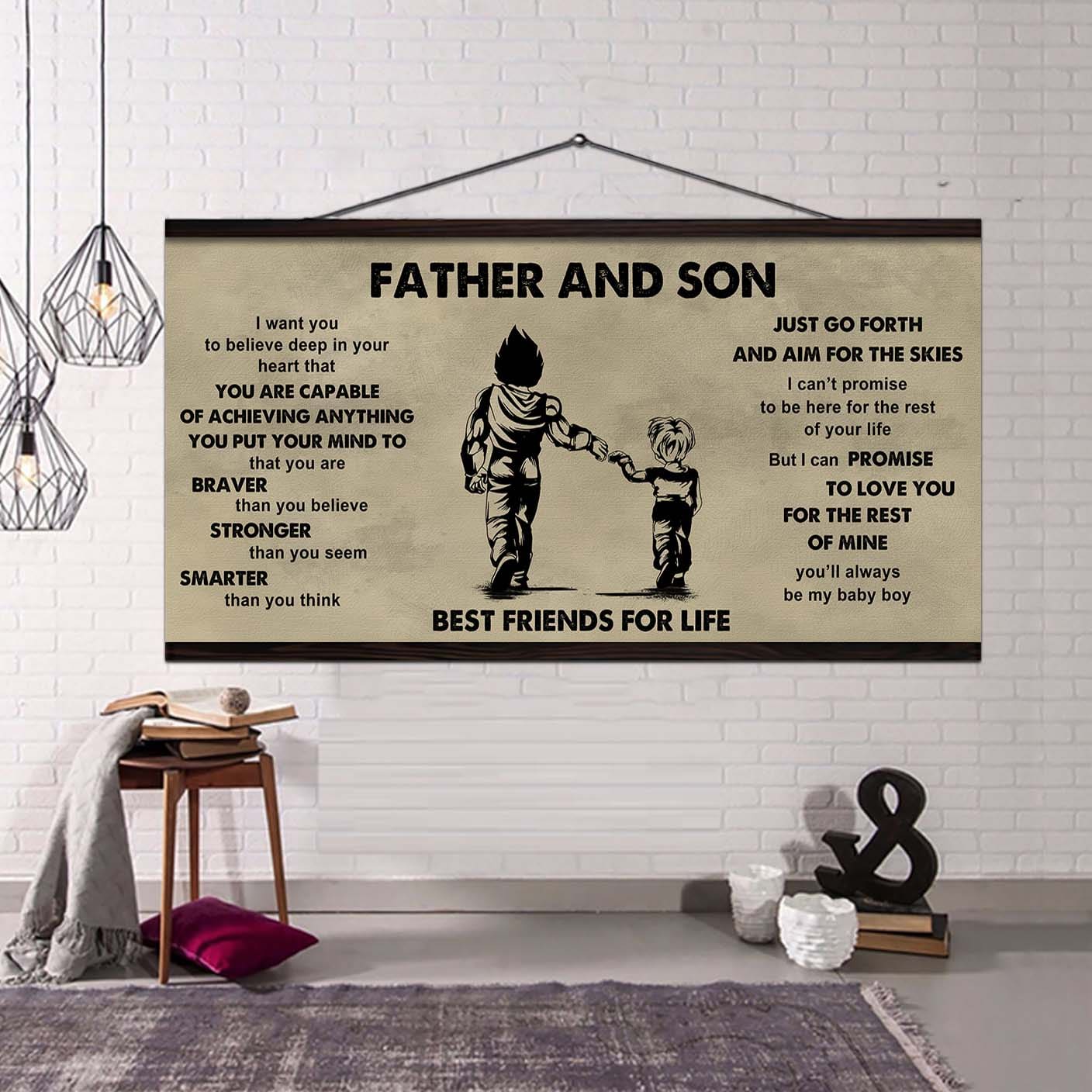 Vikings Father And Daughter Best Friends For Life - That You Are Braver Than You Believe Poster Canvas Gift For Daughter From Father