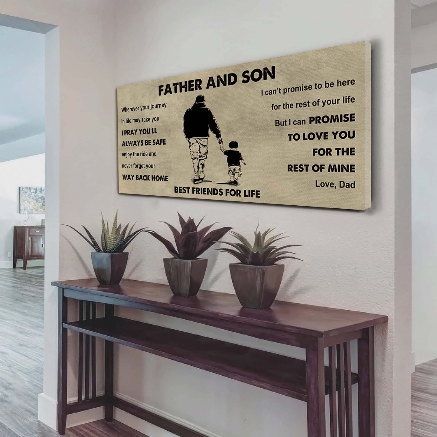 Knight Templar Father And Daughter Best Friends For Life - Ver 2 Never Forget Your Way Back Home Poster Canvas Gift For Son From Father