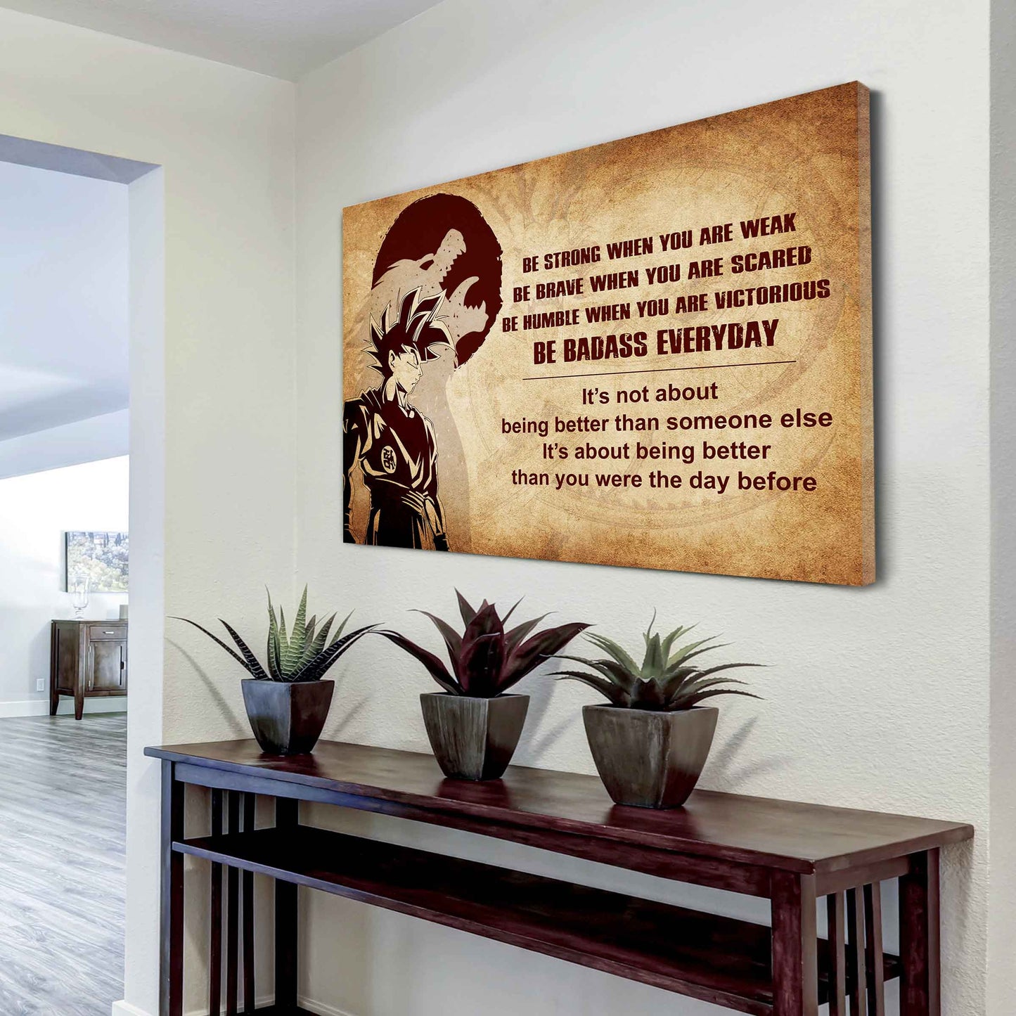 Knight Templar Poster Canvas Be Strong When You Are Weak Be Badass Everyday From Dad To Son Gift For Your Son Motivational Quotes