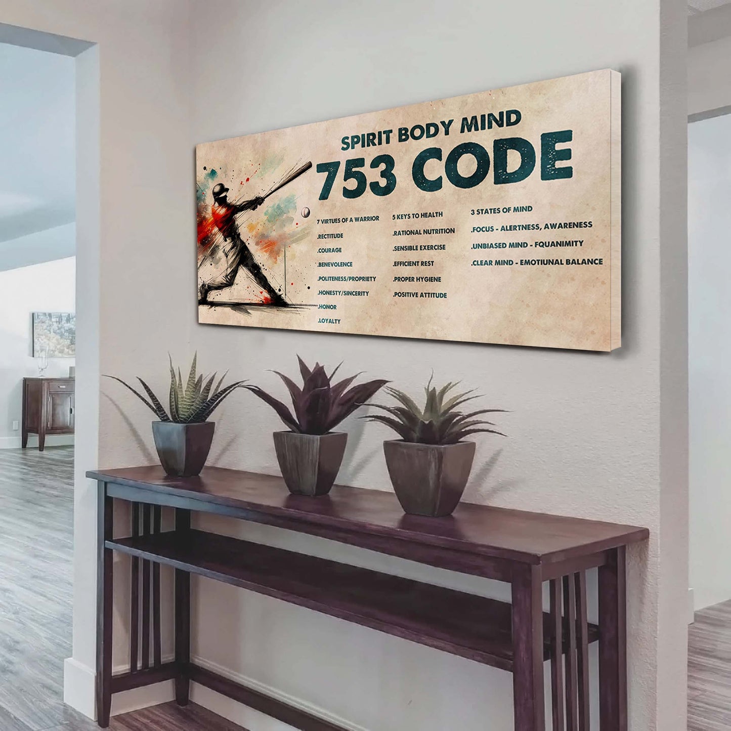 Knight Templar Poster Canvas 7 5 3 Code Motivation Quotes