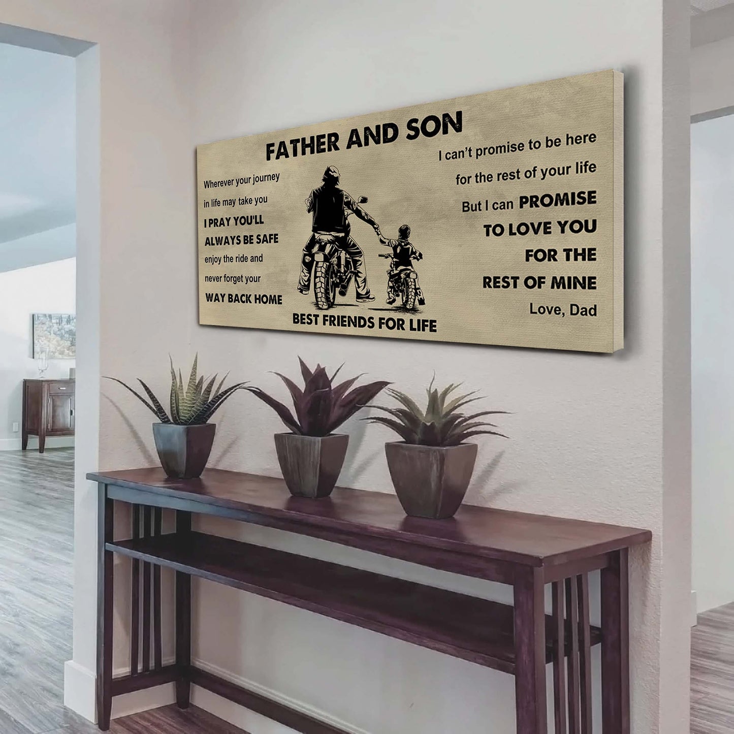 Knight Templar Father And Daughter Best Friends For Life - Ver 2 Never Forget Your Way Back Home Poster Canvas Gift For Son From Father