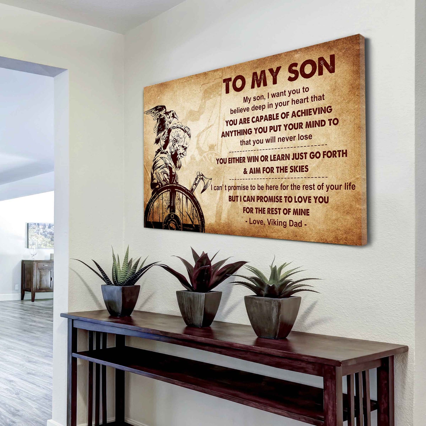 Spartan Poster Canvas You Will Never Lose You Either Win Or Learn From Dad To Son