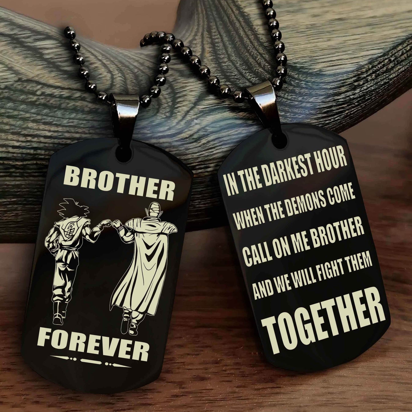 Knight Templar Personalized Double Sided Dog Tag For My Brother - Call On Me Brother And We Will Fight Them Together Gift For Your Friend