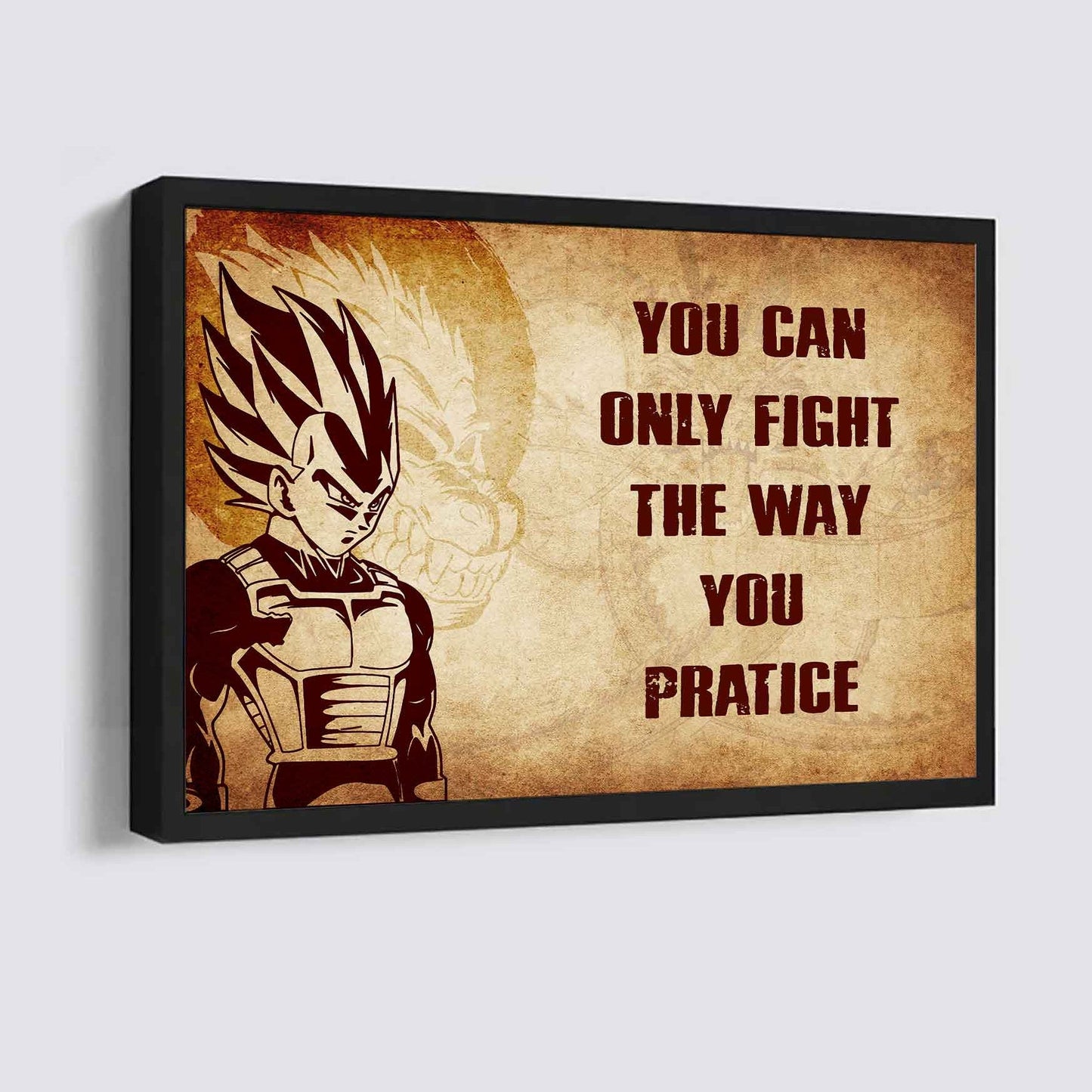 Knight Templar Poster Canvas You Can Only Fight The Way You Practice