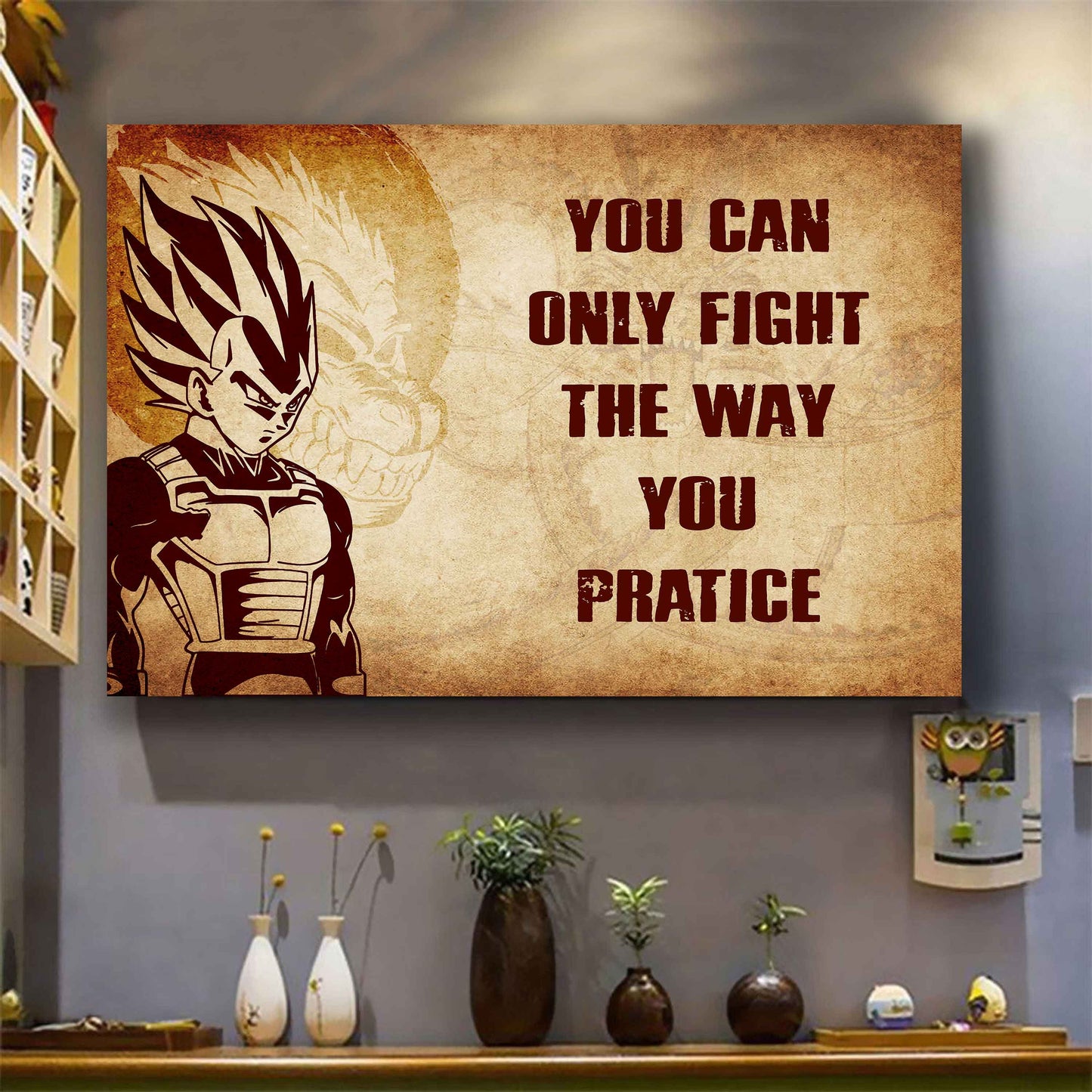 Knight Templar Poster Canvas You Can Only Fight The Way You Practice